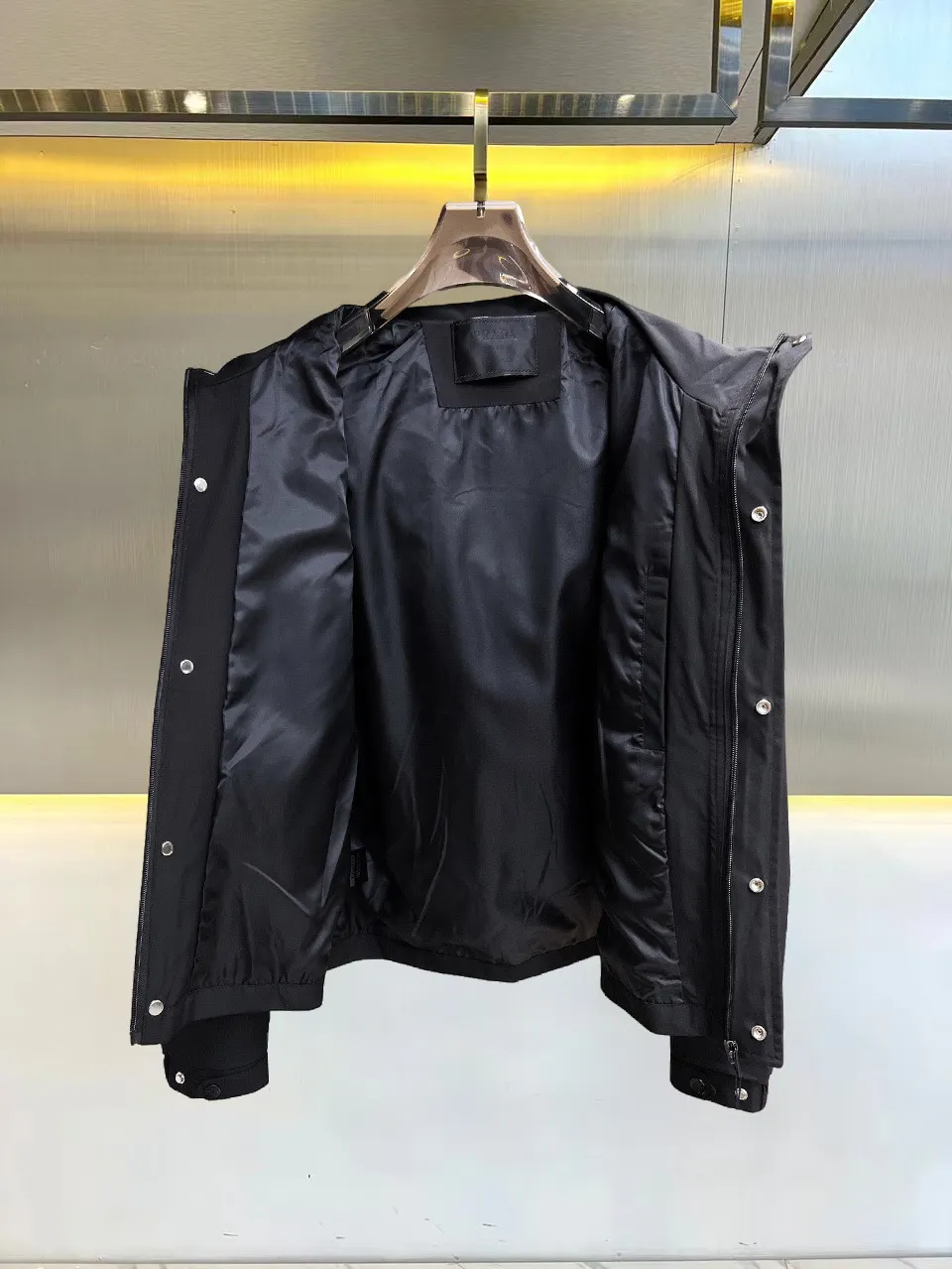 Hooded Technical Fabric Jacket D38015122 — view 3