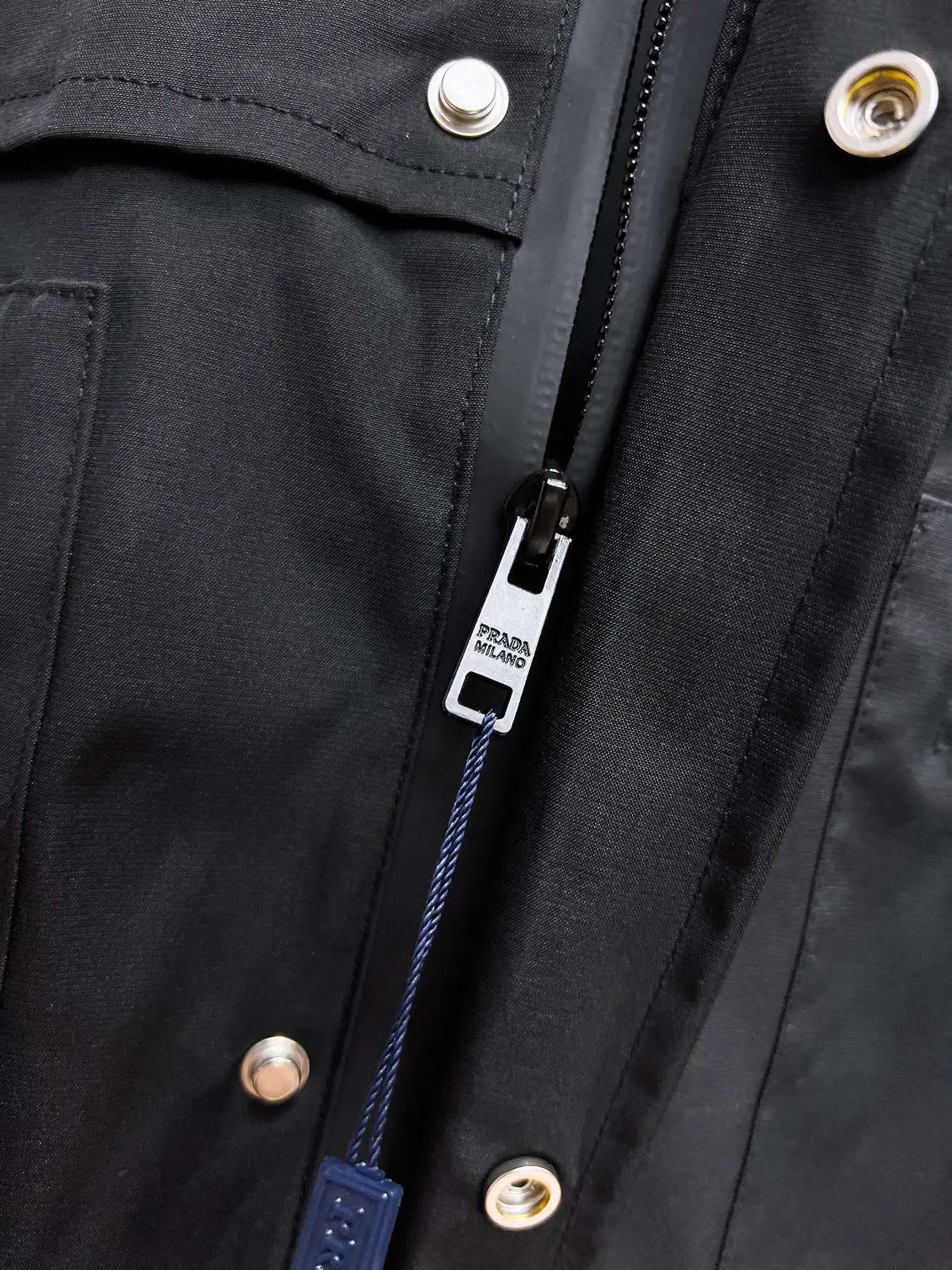 Hooded Technical Fabric Jacket D38015122 — view 7