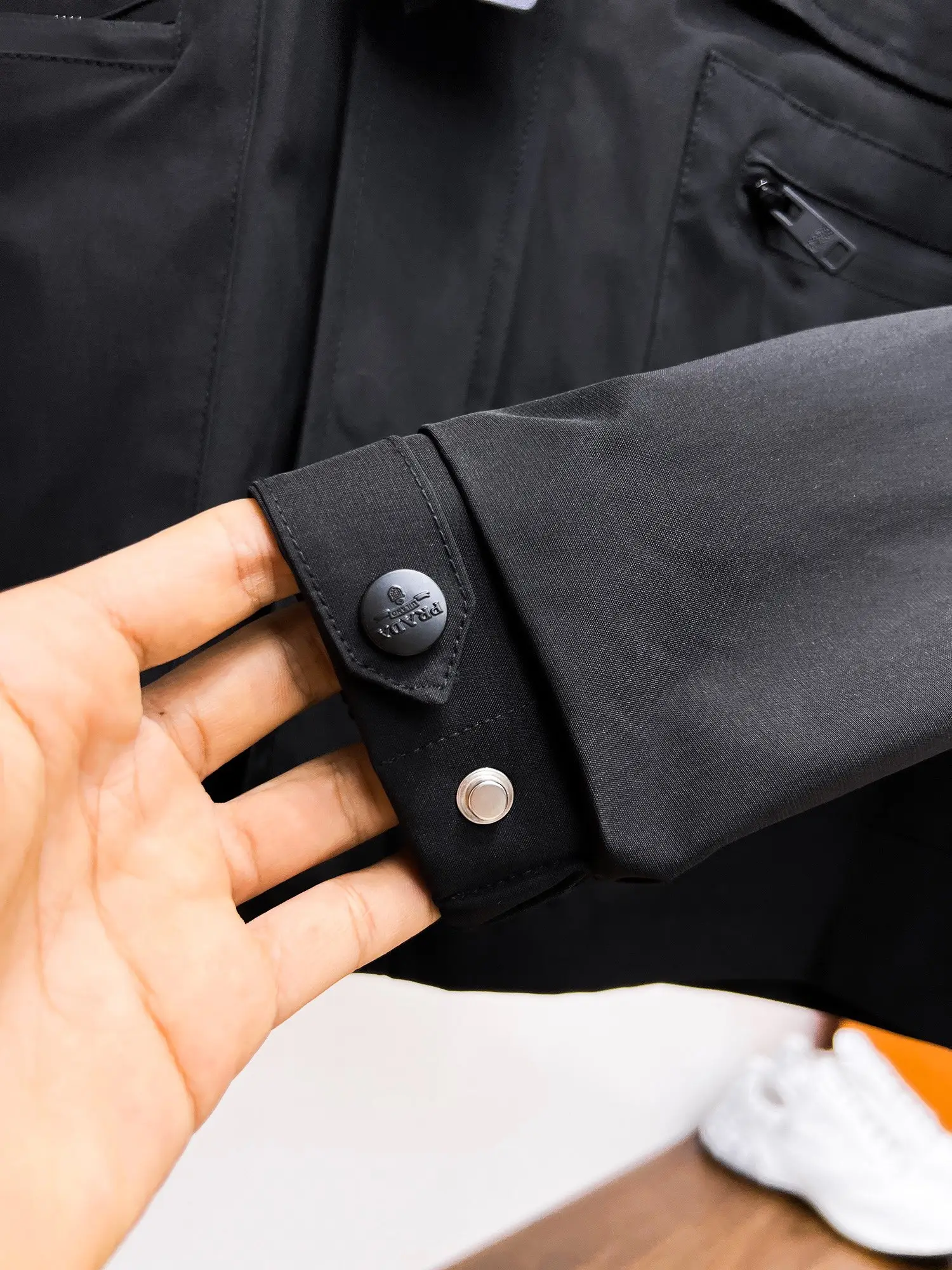 Hooded Technical Fabric Jacket D38015122 — view 12