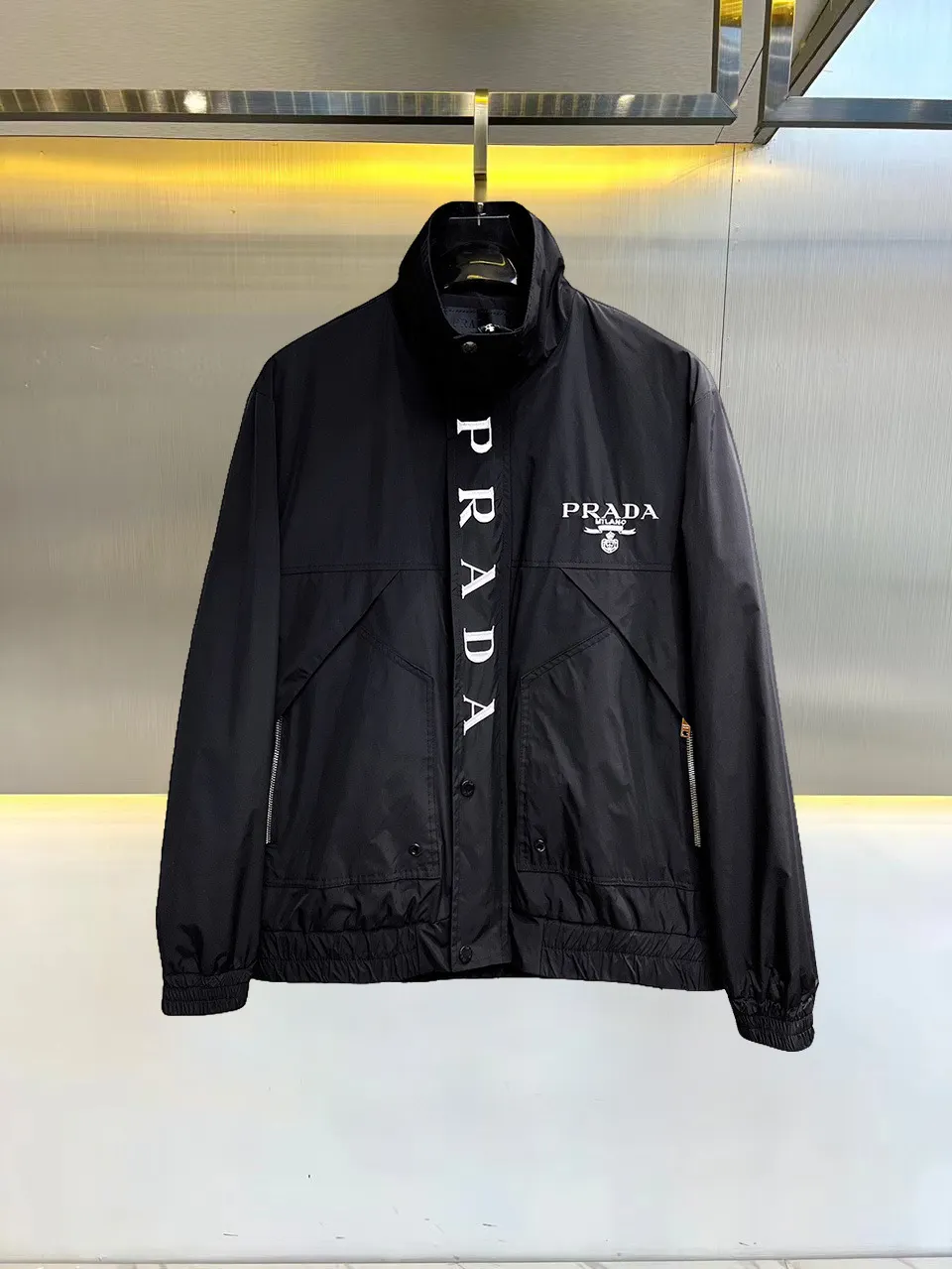 Logo-Print Technical Shell Jacket D38015129