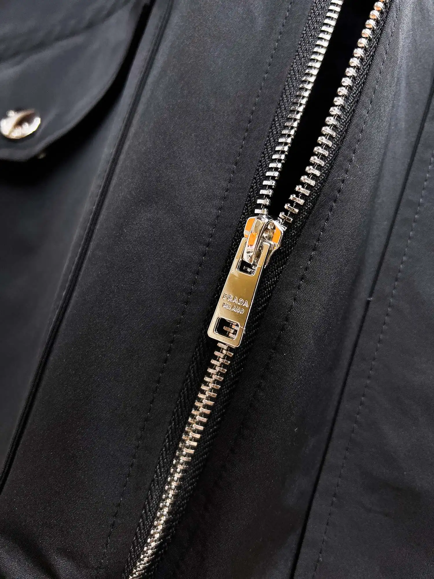 Logo-Appliqué Zip-Up Harrington Jacket D38015140 — view 6