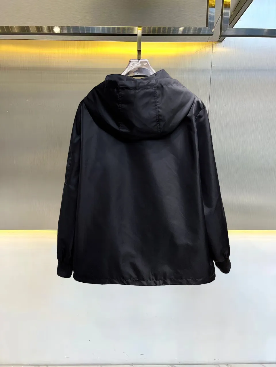 Logo-Appliquéd Hooded Shell Jacket D38015115 — view 2