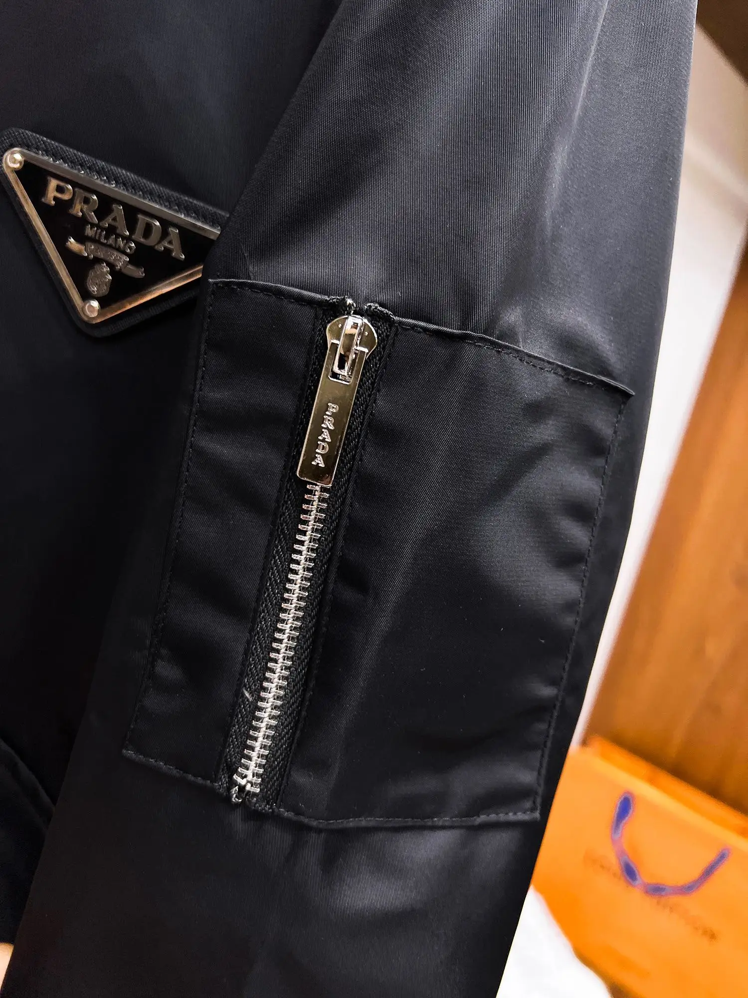 Logo-Appliquéd Hooded Shell Jacket D38015115 — view 7