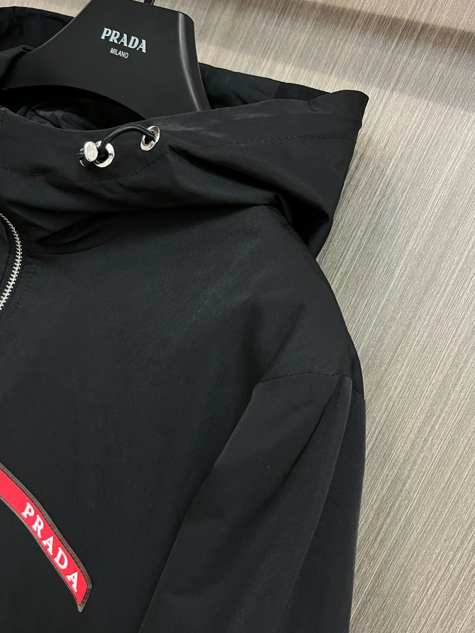 Logo-Patch Hooded Shell Jacket D38014696 — view 5