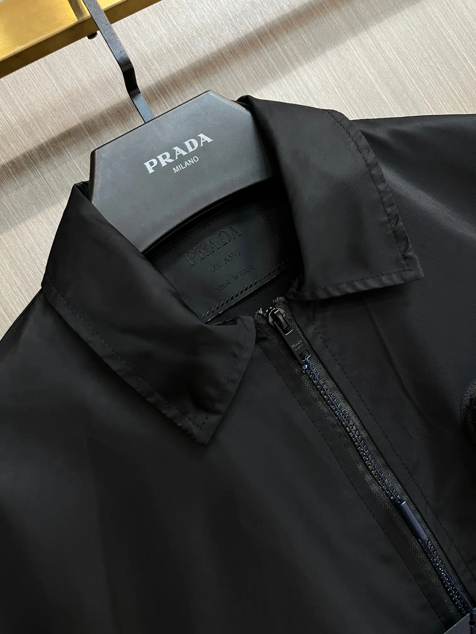 Logo-Appliquéd Shell Zip-Up Jacket D38014806 — view 3