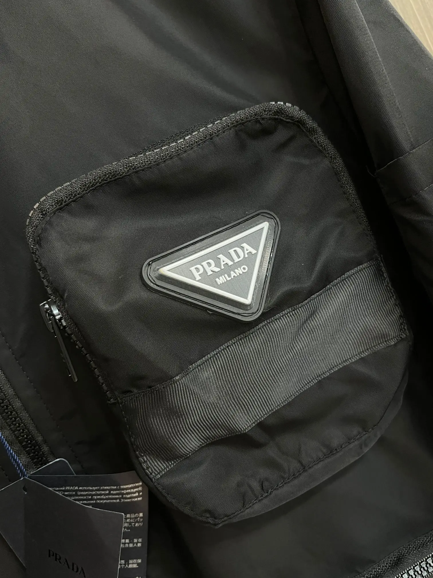 Logo-Appliquéd Shell Zip-Up Jacket D38014806 — view 7