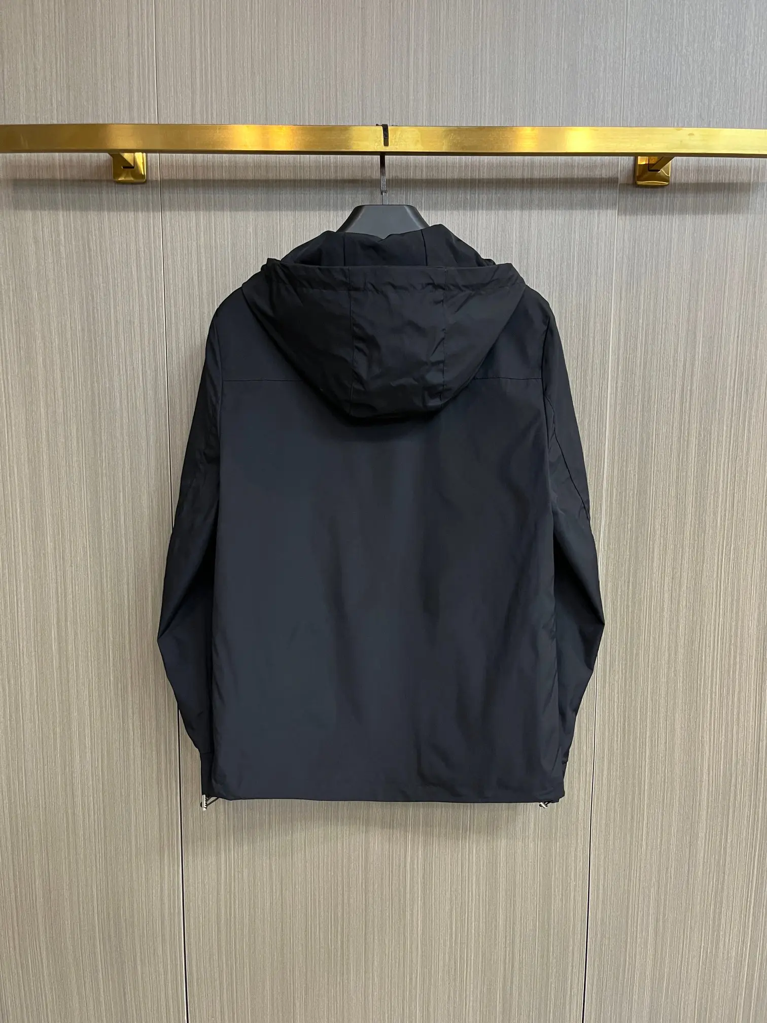Logo-Print Hooded Shell Jacket D38014690 — view 2
