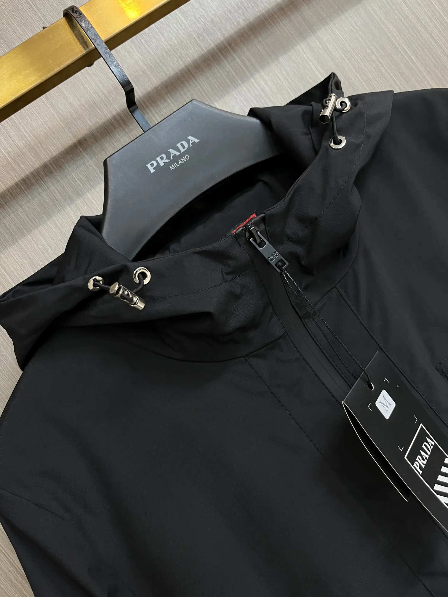 Logo-Print Hooded Shell Jacket D38014690 — view 3