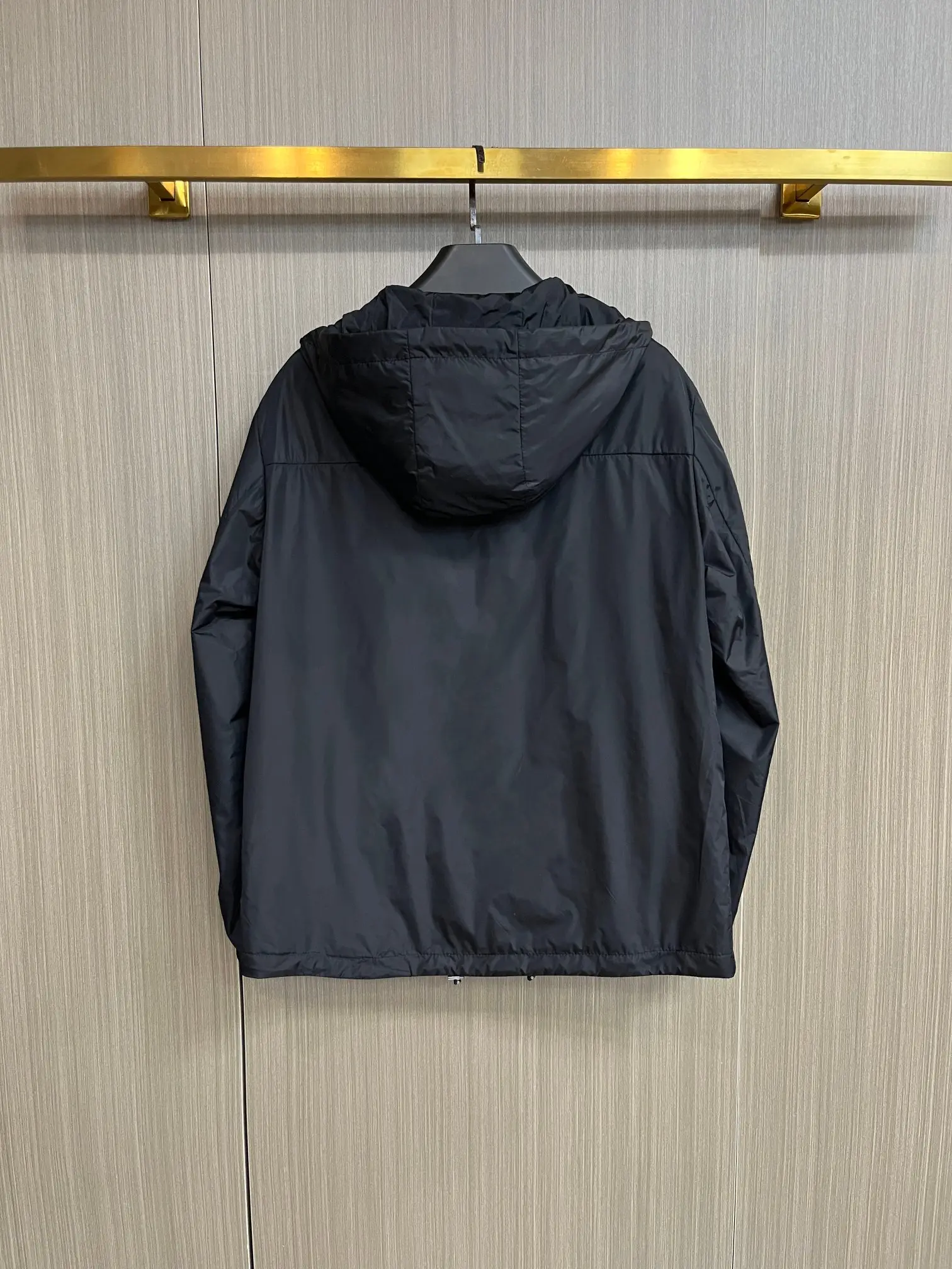 Logo-Appliquéd Hooded Shell Jacket D38014707 — view 2