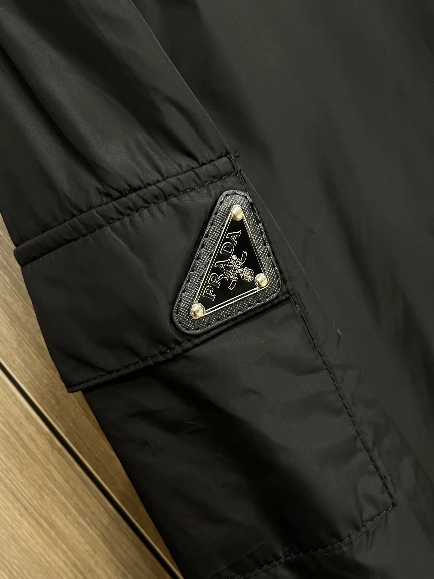 Logo-Appliquéd Hooded Shell Jacket D38014707 — view 5