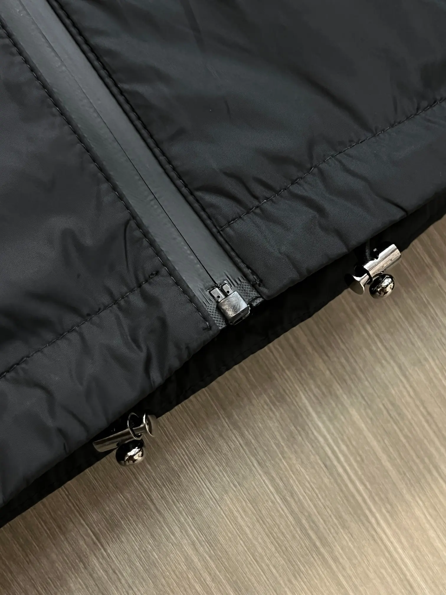 Logo-Appliquéd Hooded Shell Jacket D38014707 — view 7