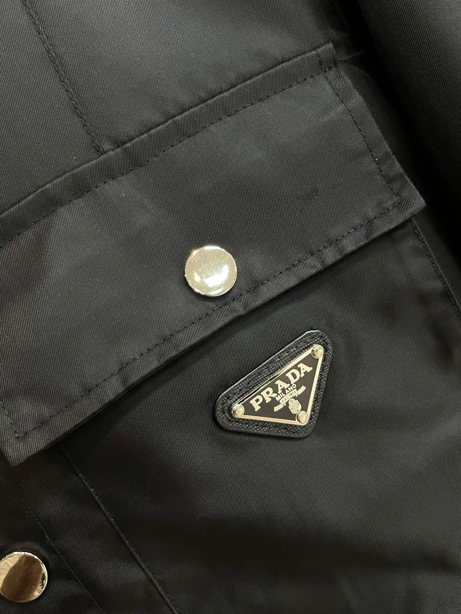 Logo-Plaque Re-Nylon Shirt Jacket D38014796 — view 6
