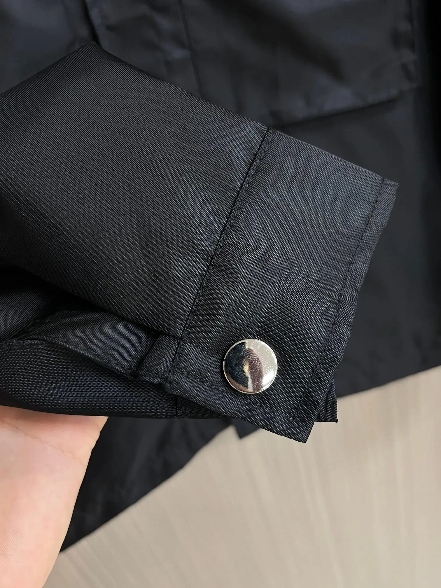 Logo-Plaque Re-Nylon Shirt Jacket D38014796 — view 7