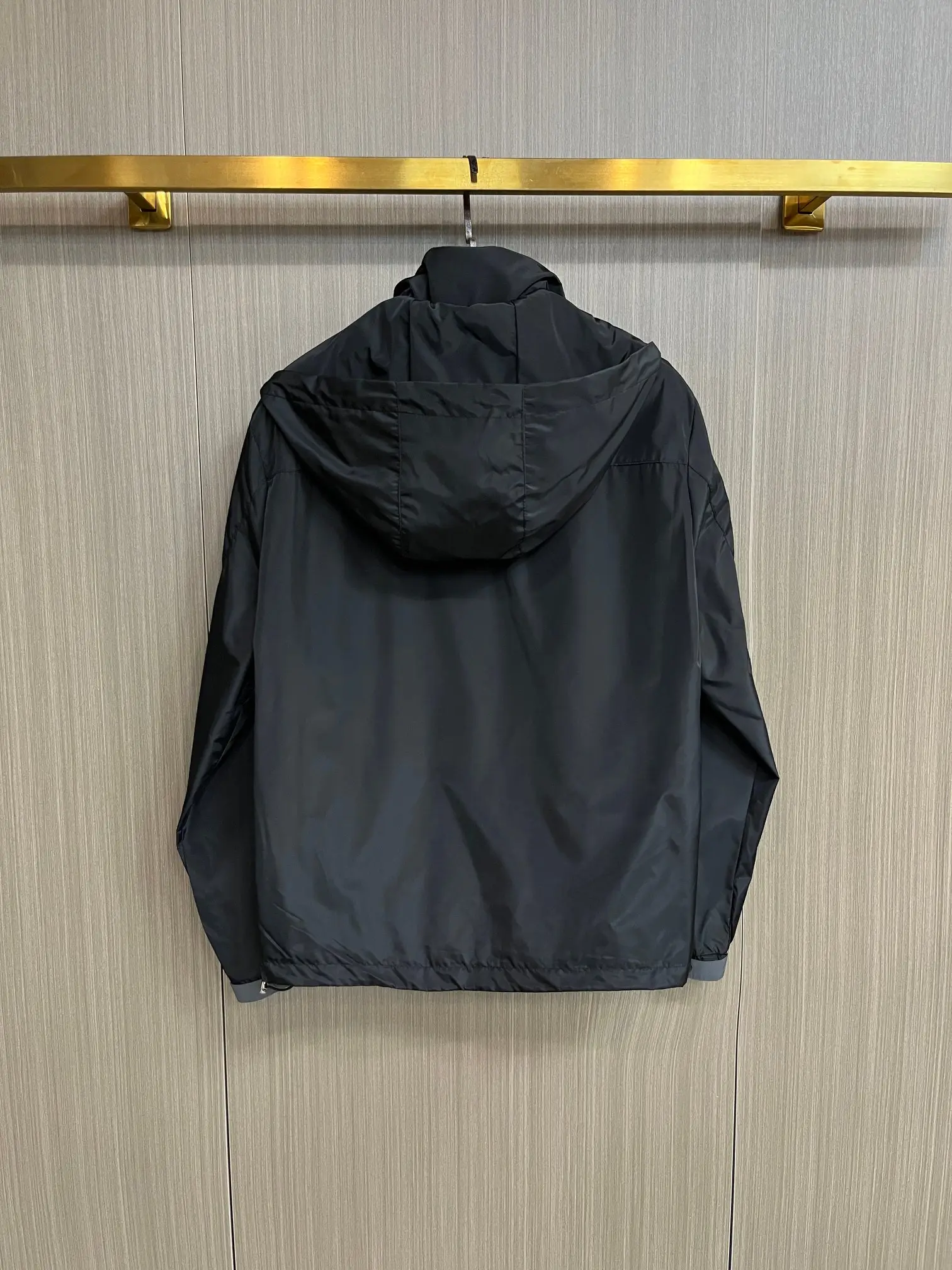 Logo-Appliquéd Hooded Shell Jacket D38014791 — view 2