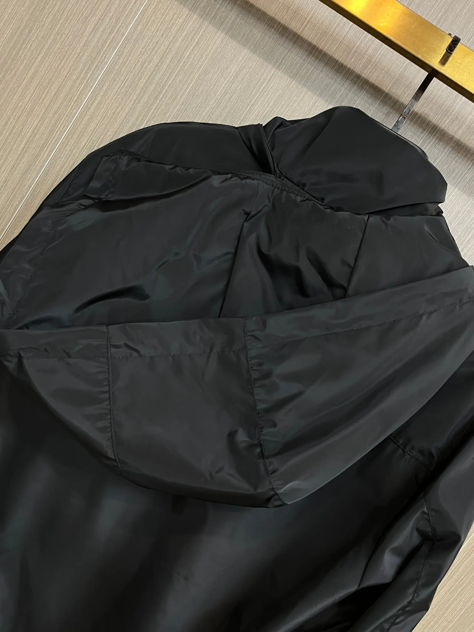 Logo-Appliquéd Hooded Shell Jacket D38014791 — view 4