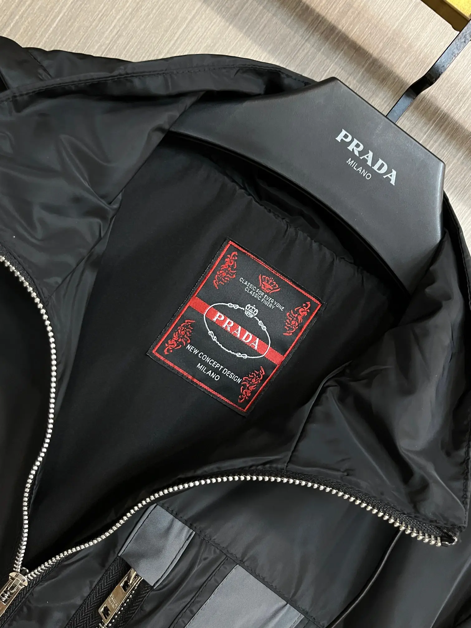 Logo-Appliquéd Hooded Shell Jacket D38014791 — view 5