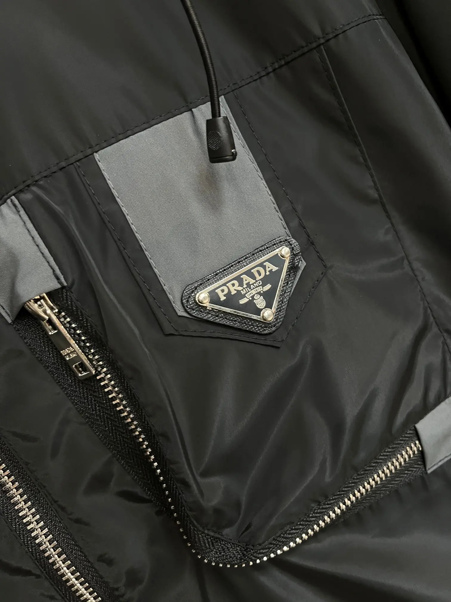 Logo-Appliquéd Hooded Shell Jacket D38014791 — view 7
