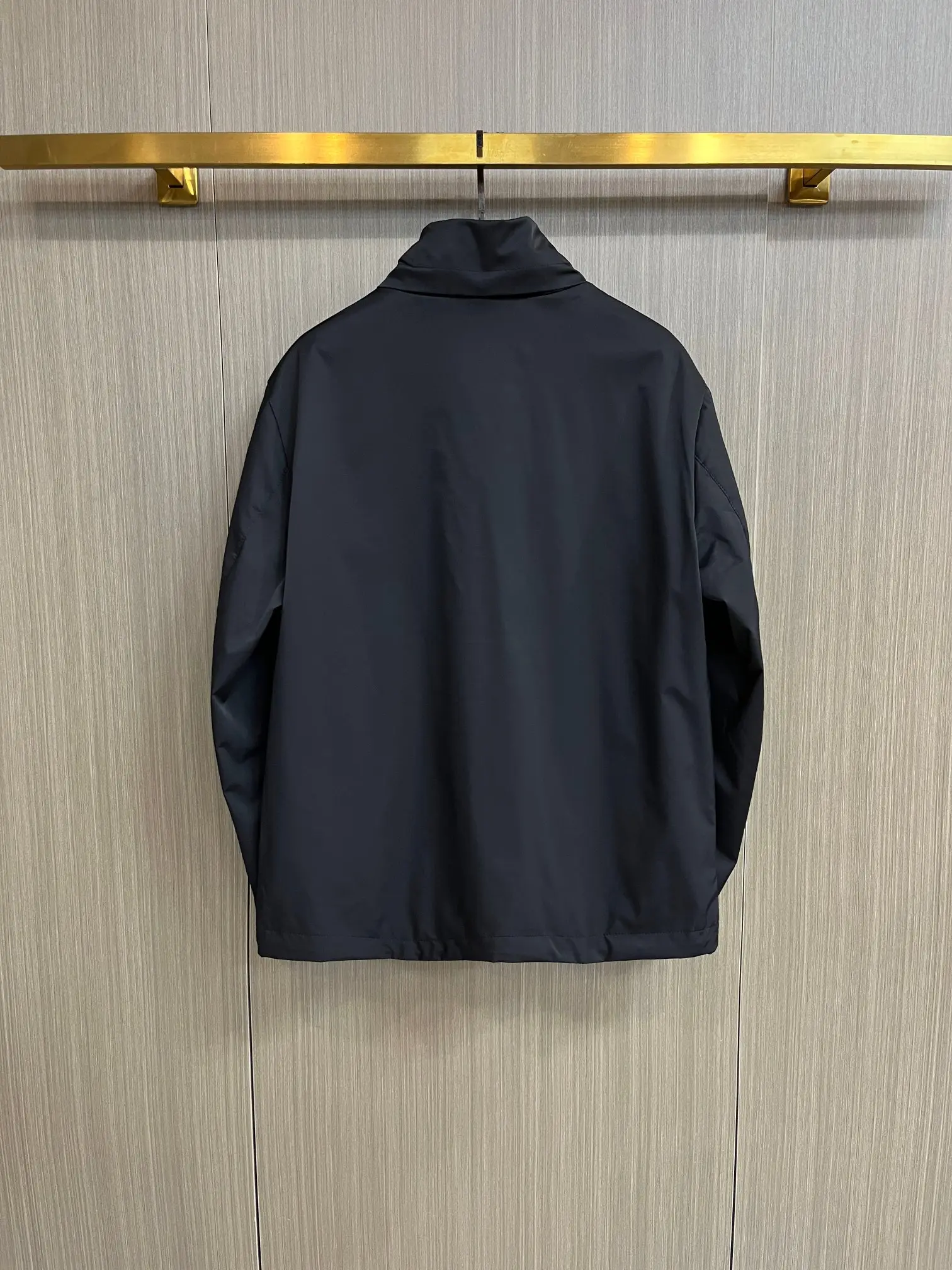 Logo-Plaque Zip-Up Jacket with Packable Hood D38014693 — view 2