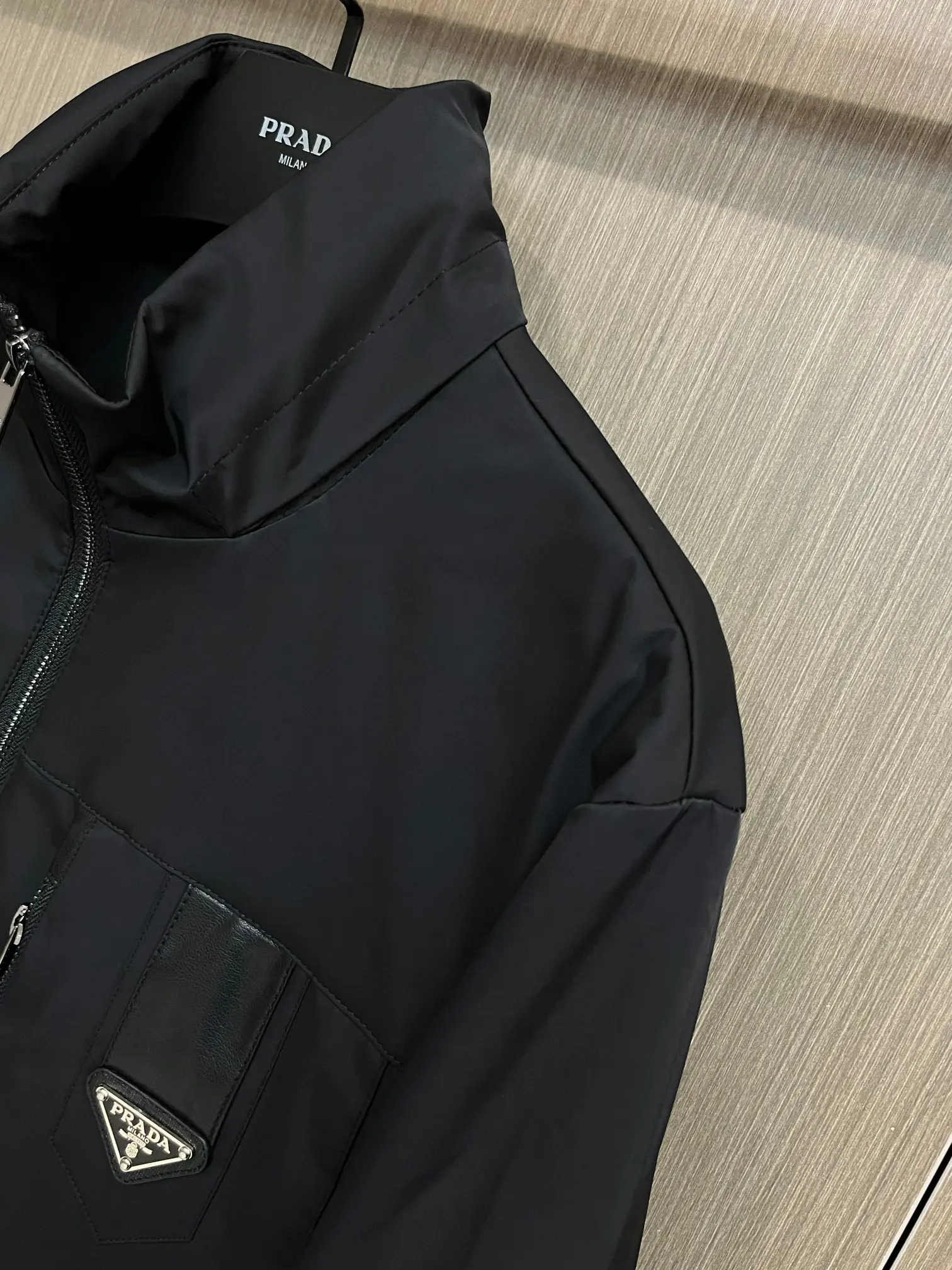Logo-Plaque Zip-Up Jacket with Packable Hood D38014693 — view 6