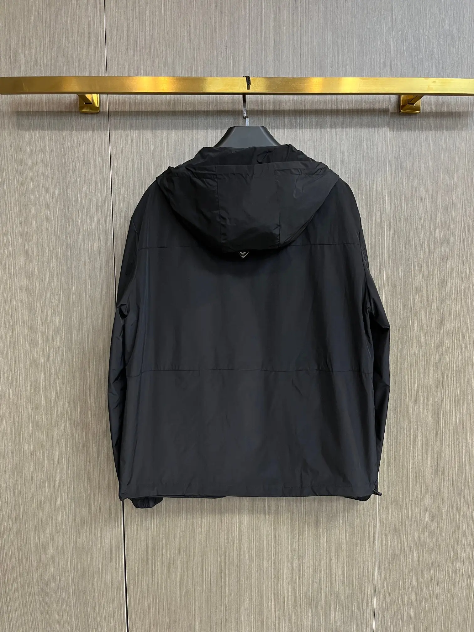 Hooded Technical Fabric Shell Jacket D38014682 — view 2