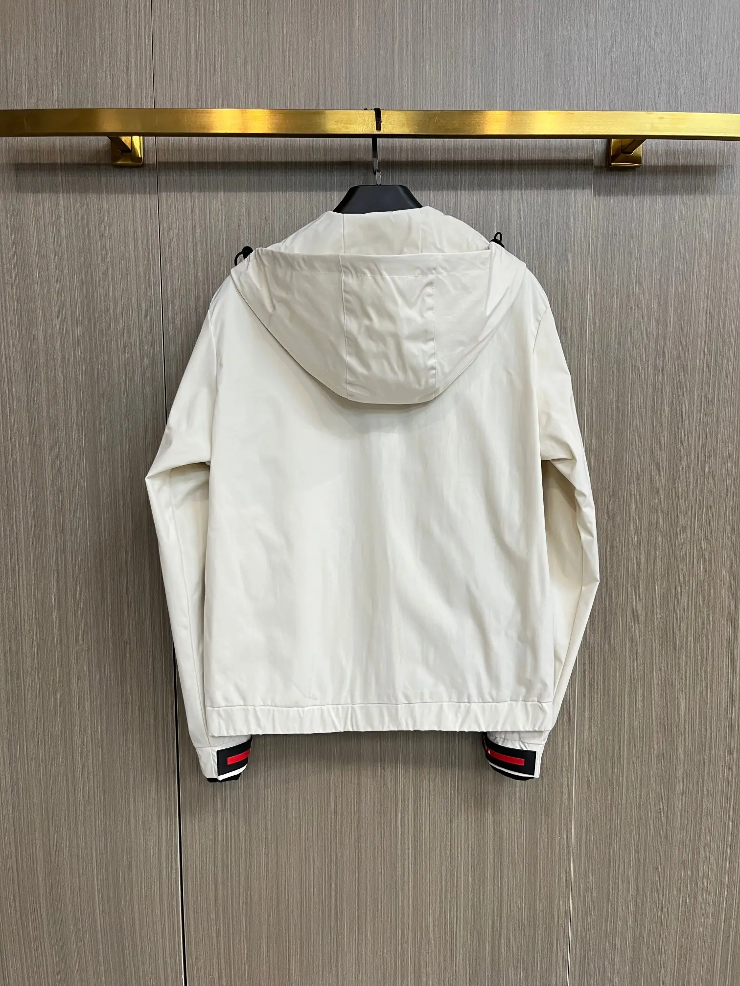 Logo-Appliquéd Hooded Shell Jacket D38014678 — view 2