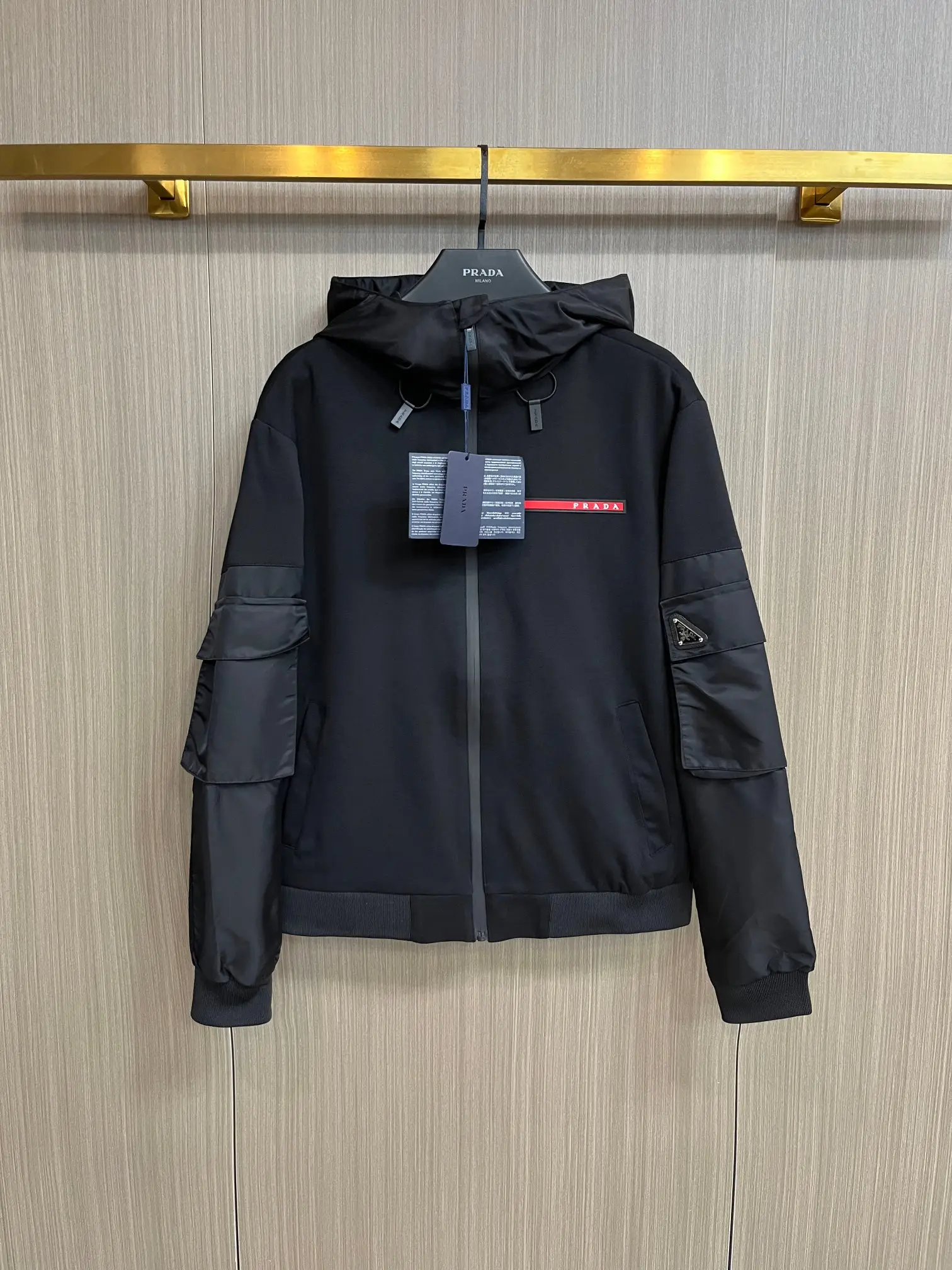 Prada Linea Rossa Hooded Cargo Jacket D38014795