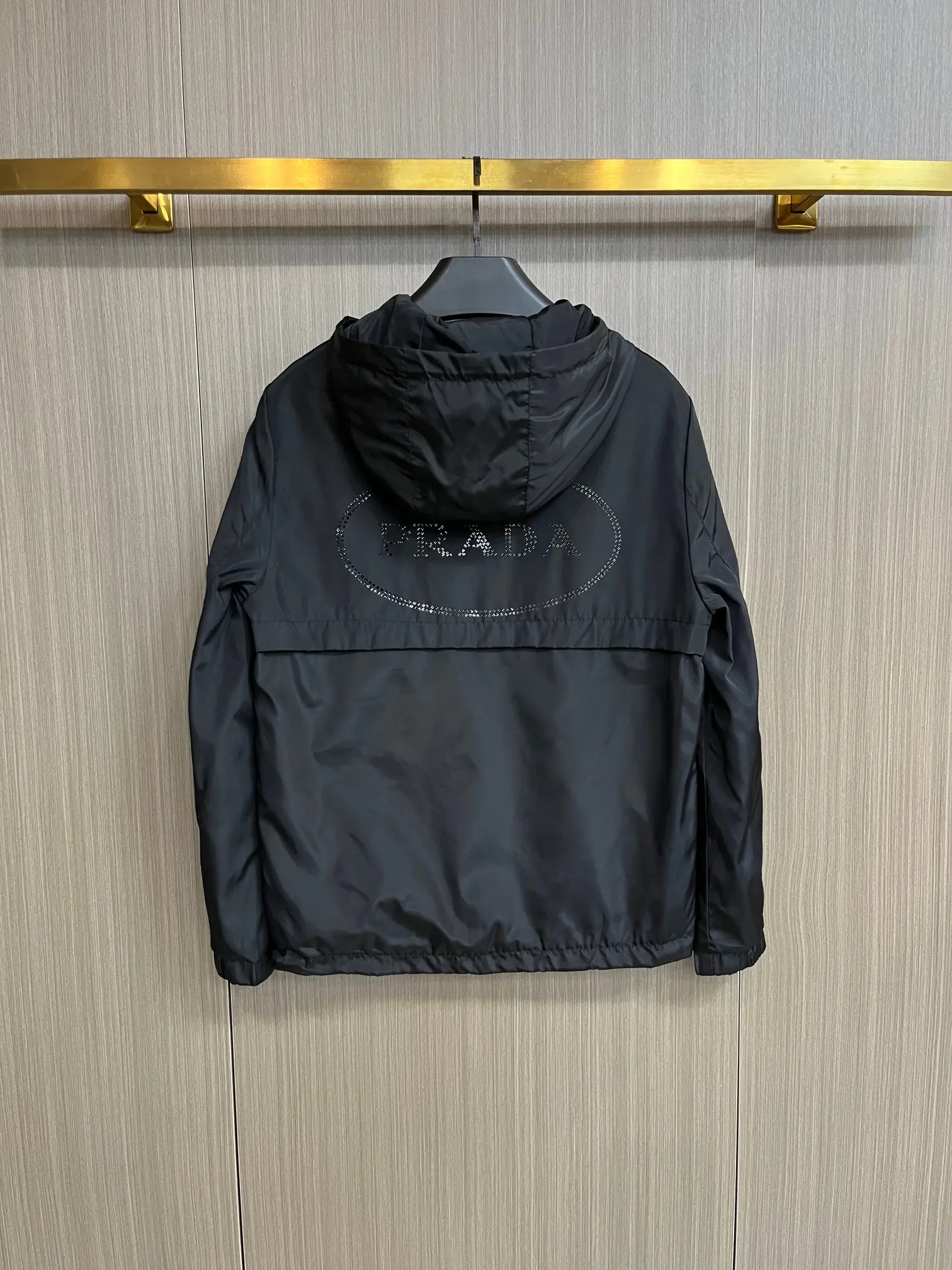 Logo-Appliquéd Hooded Shell Jacket D38014692 — view 2