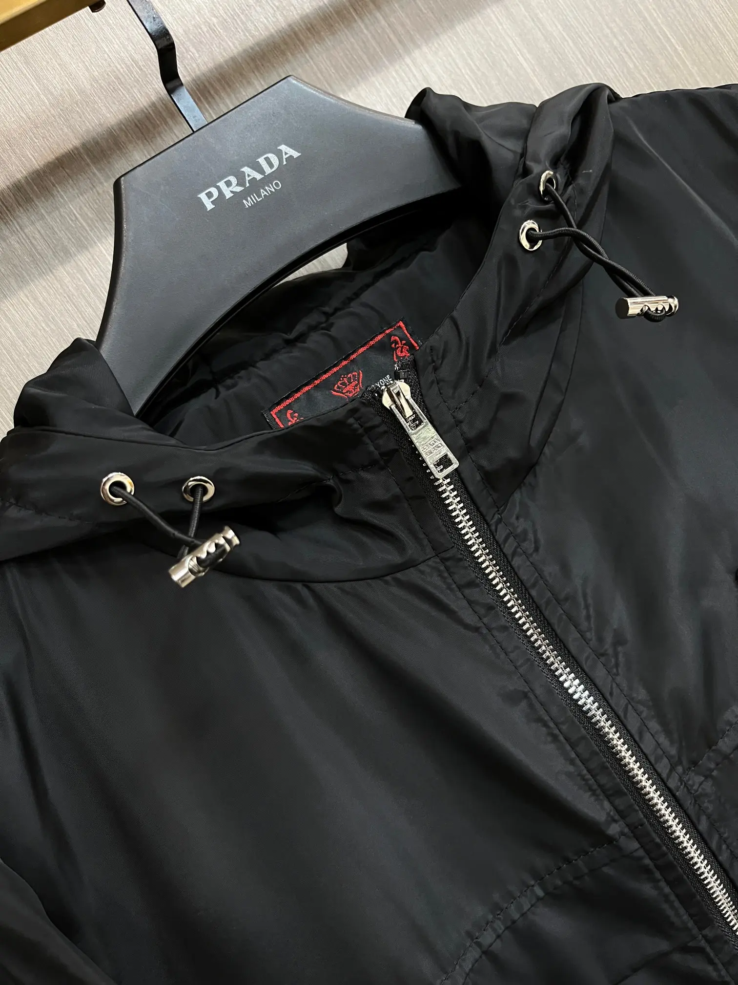 Logo-Appliquéd Hooded Shell Jacket D38014692 — view 3