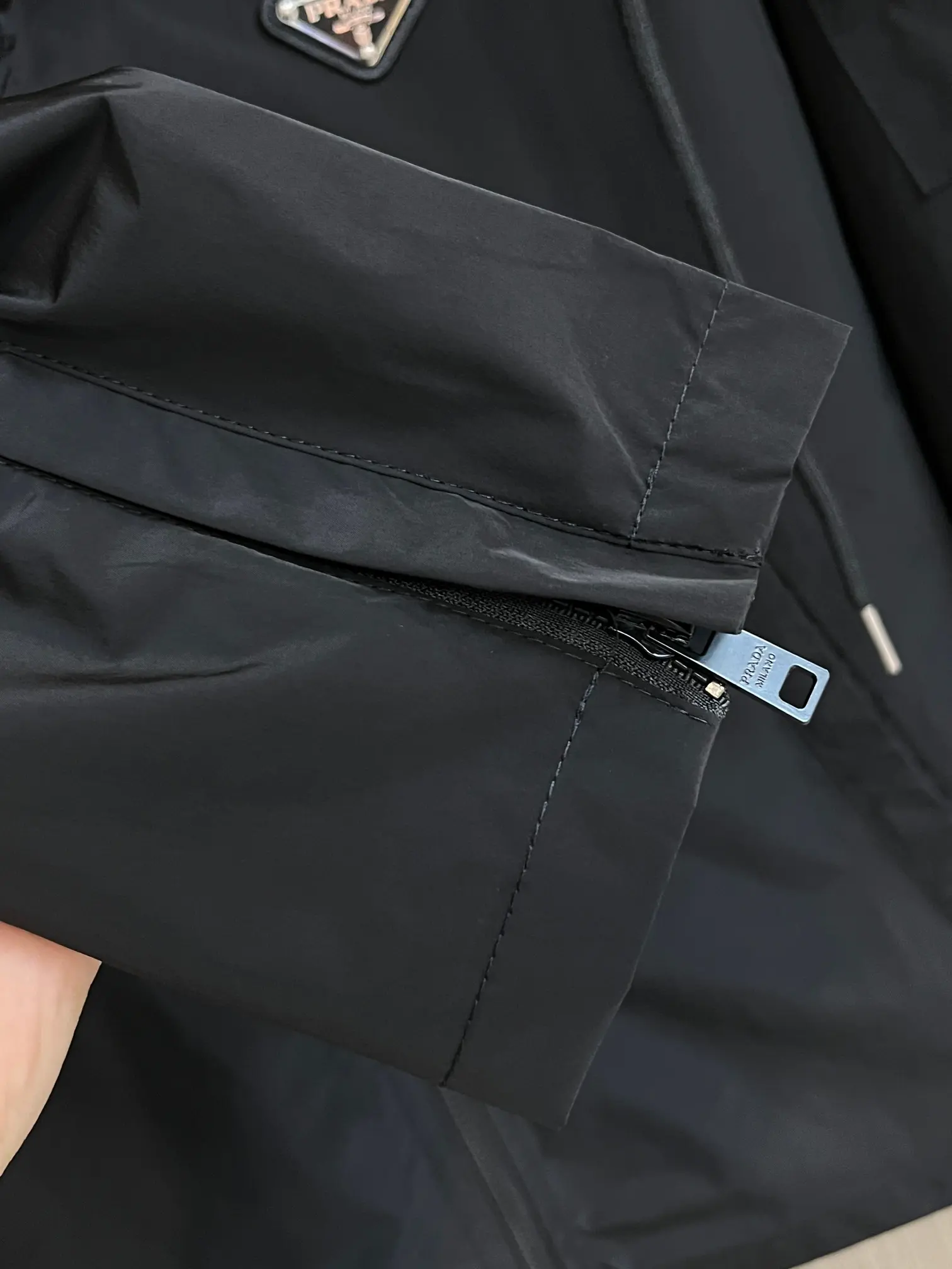 Hooded Nylon Windbreaker Jacket D38014802 — view 9