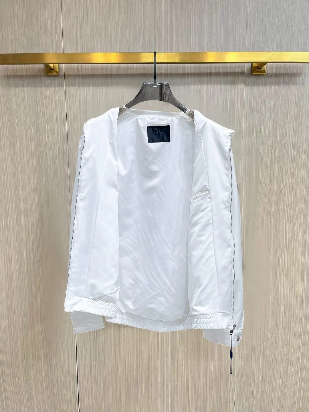 Logo-Appliquéd Zip-Up Blouson Jacket D38014863 — view 3