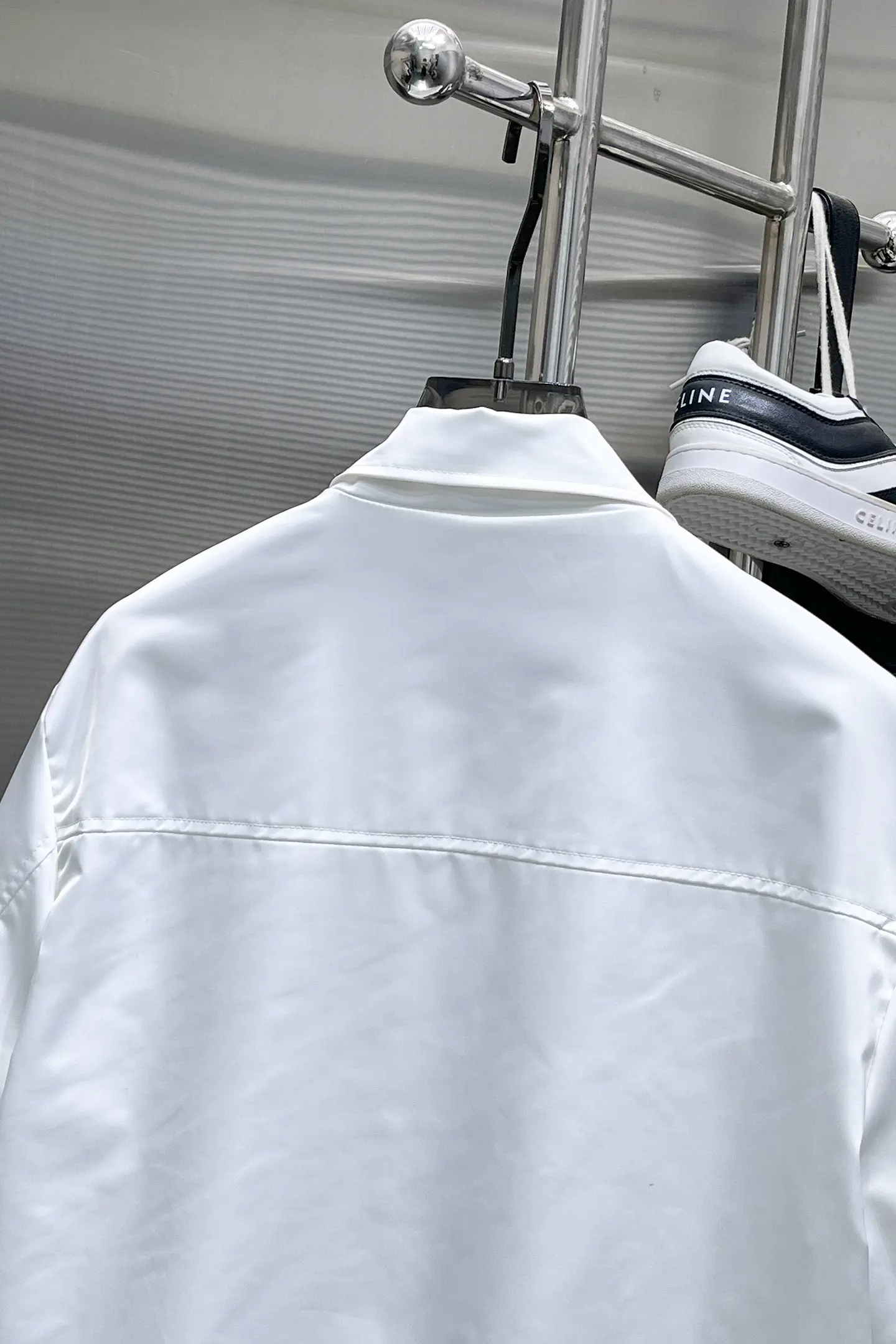 Logo-Appliquéd Zip-Up Blouson Jacket D38014863 — view 5
