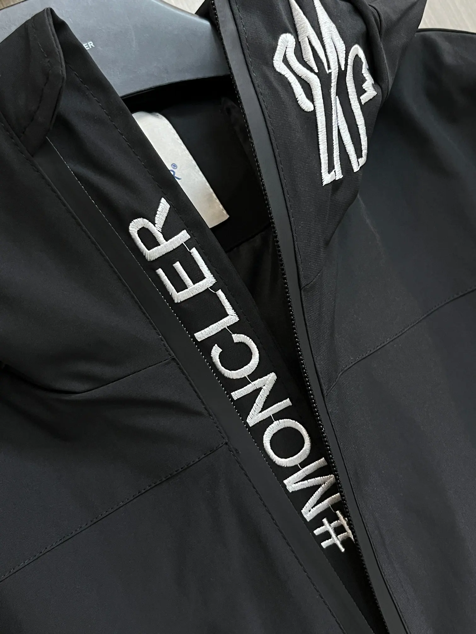 Hooded Shell Jacket with Logo Detail D38014810 — view 4