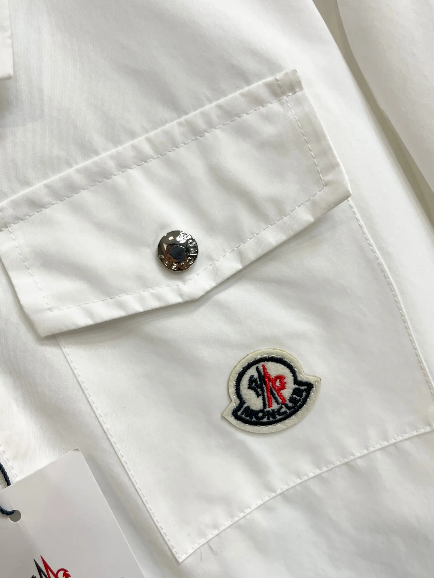 Moncler Logo-Appliqué Zip-Up Harrington Jacket D38014708 — view 6