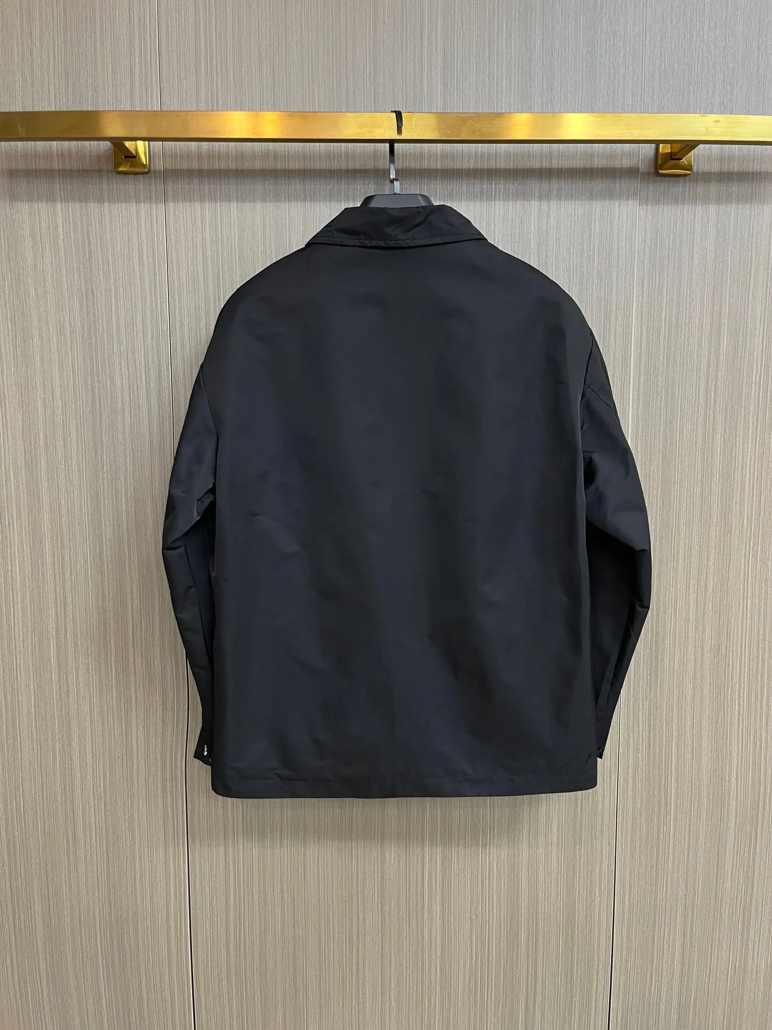 Logo-Appliqué Zip-Up Harrington Jacket D38014702 — view 2