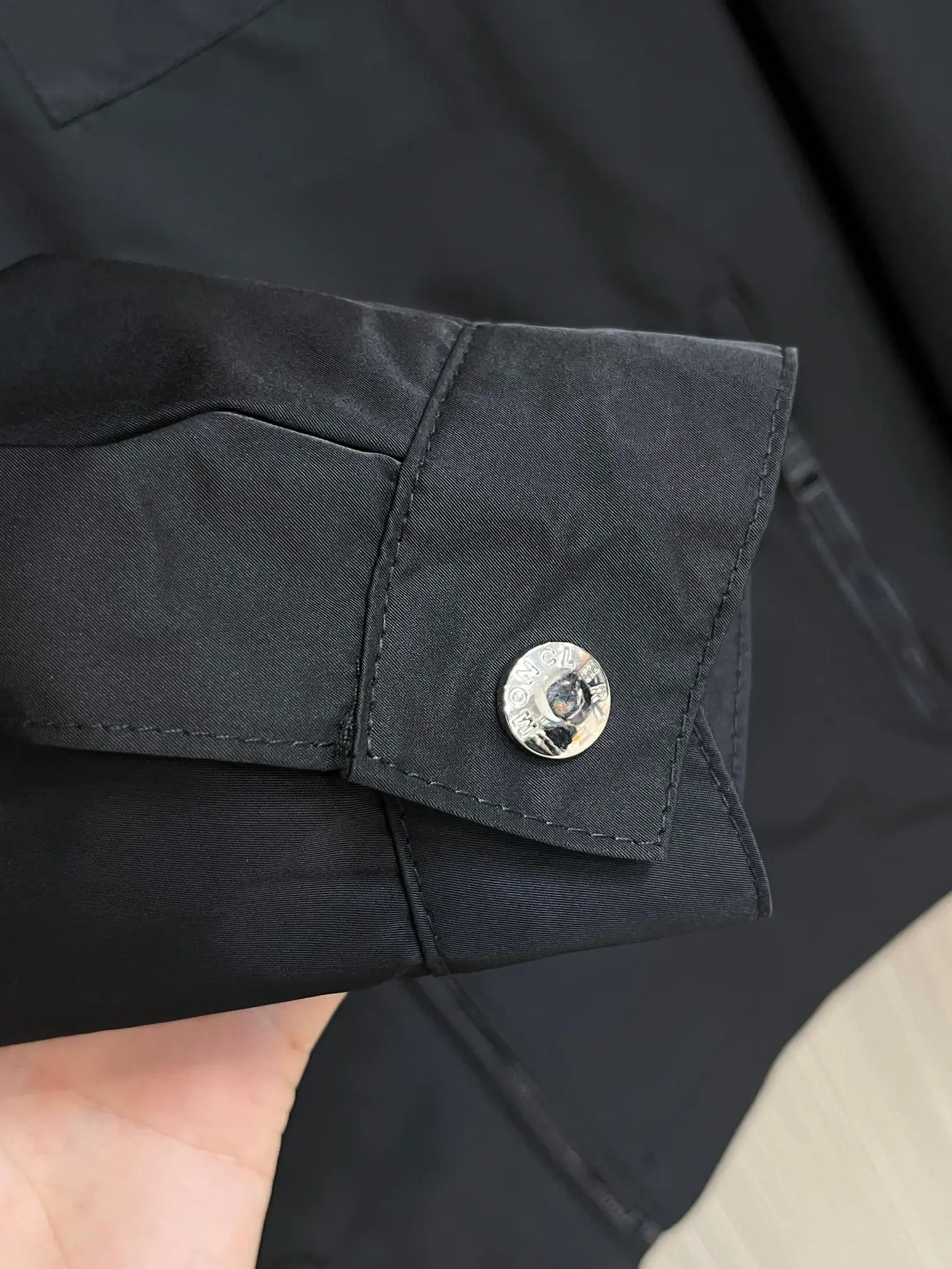 Logo-Appliqué Zip-Up Harrington Jacket D38014702 — view 9