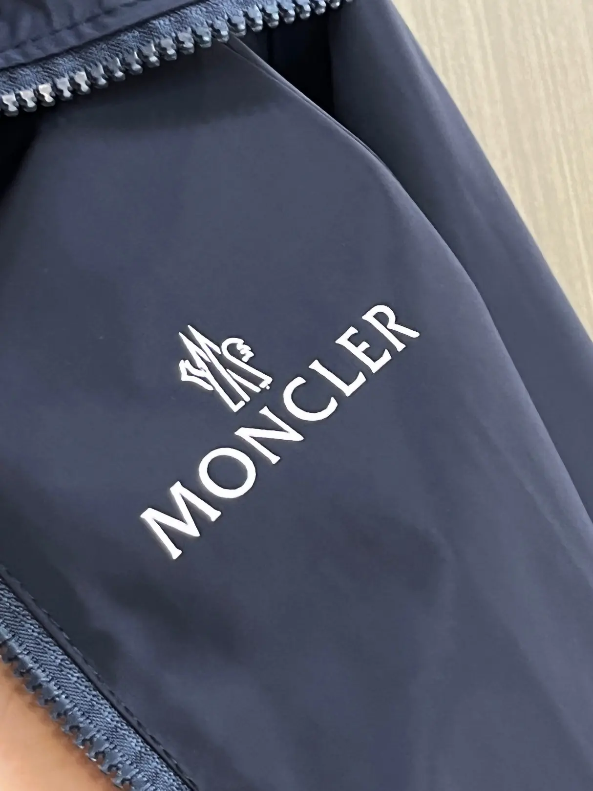 Moncler Hooded Shell Windbreaker Jacket D38014679 — view 6