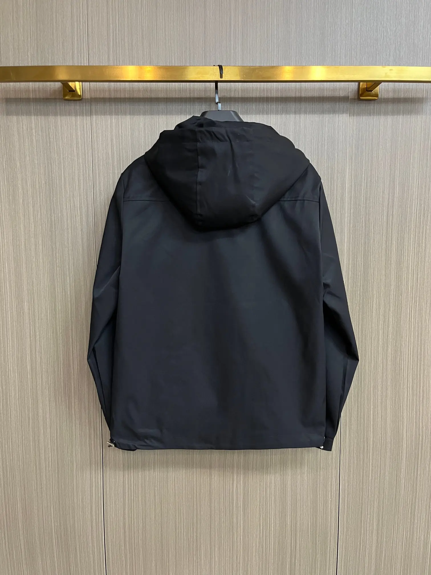 Logo-Print Hooded Shell Jacket D38014783 — view 2