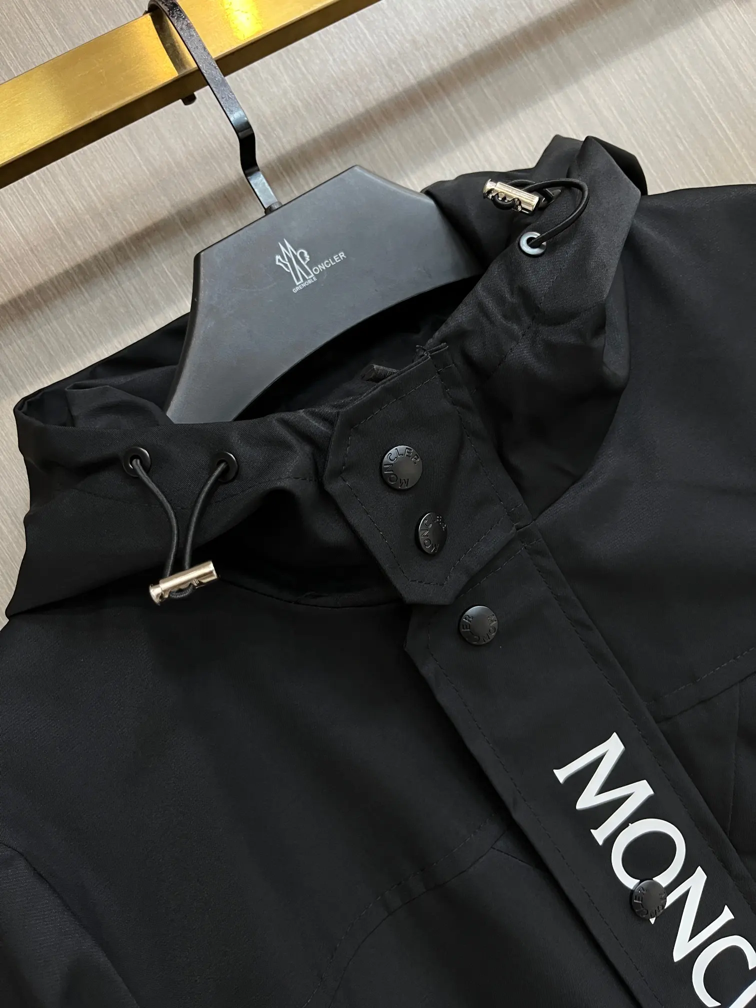 Logo-Print Hooded Shell Jacket D38014783 — view 3