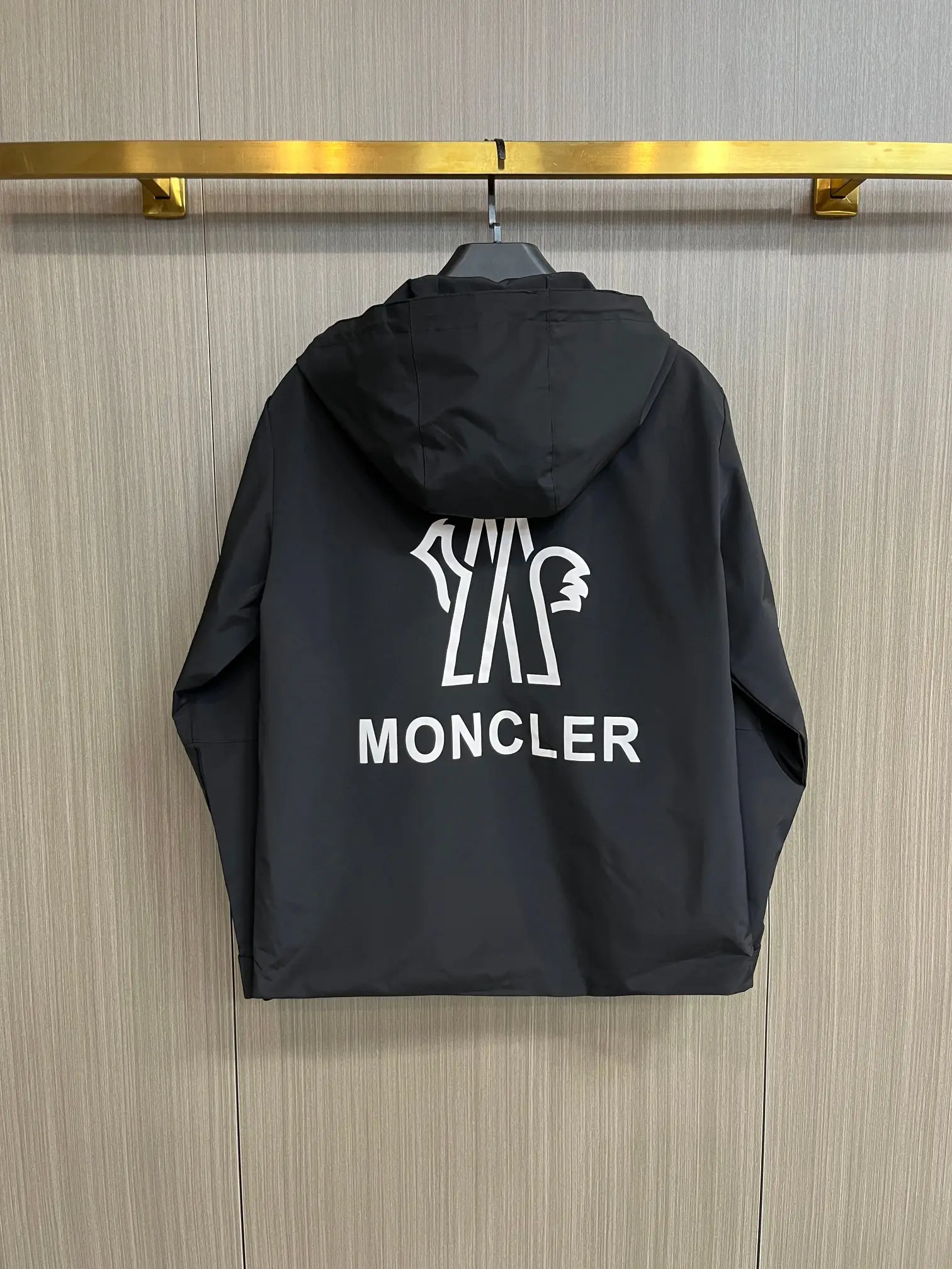 Moncler Hooded Technical Shell Jacket D38014784 — view 2