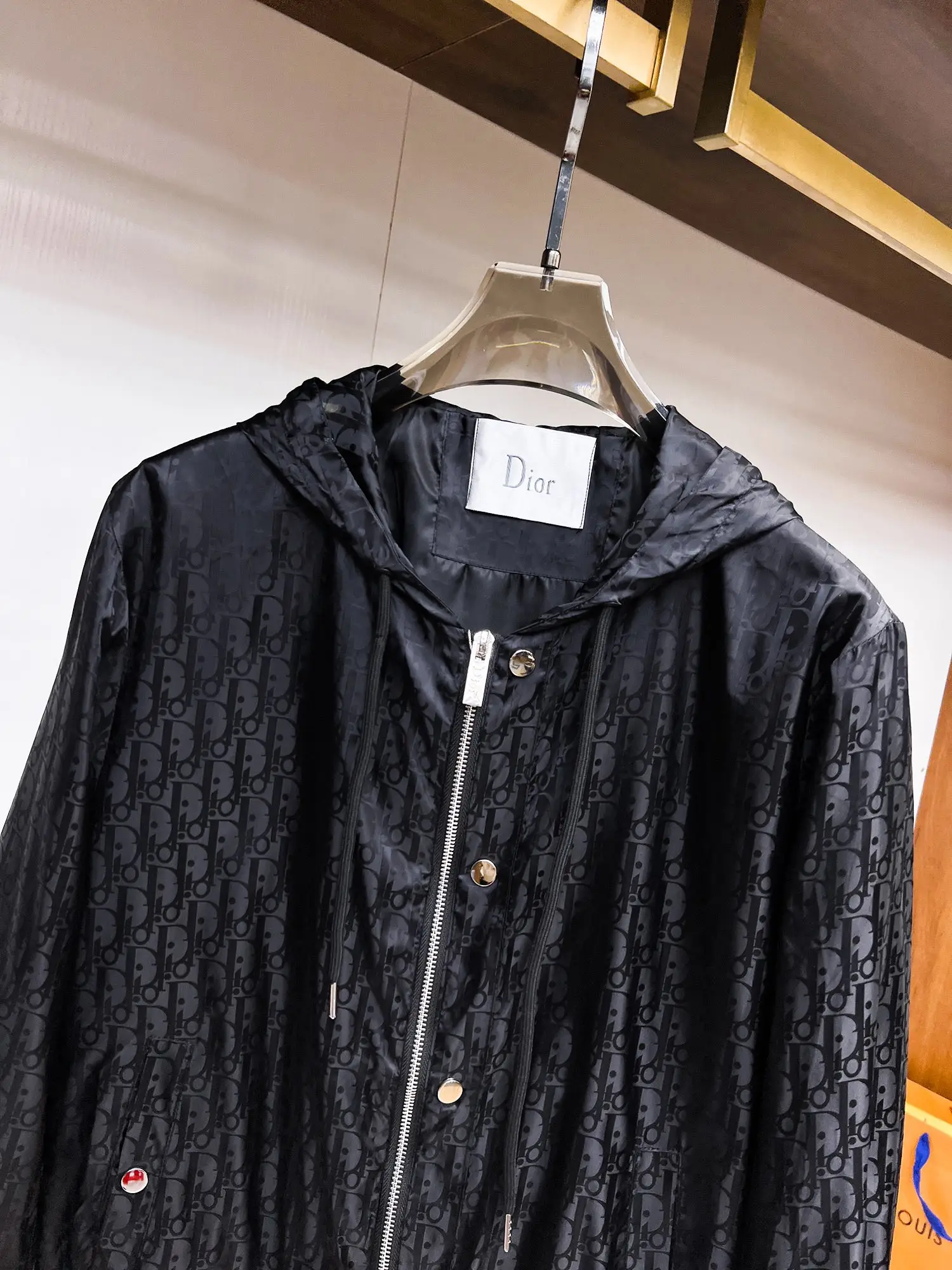 Oblique Jacquard Hooded Windbreaker Jacket D38015121 — view 4
