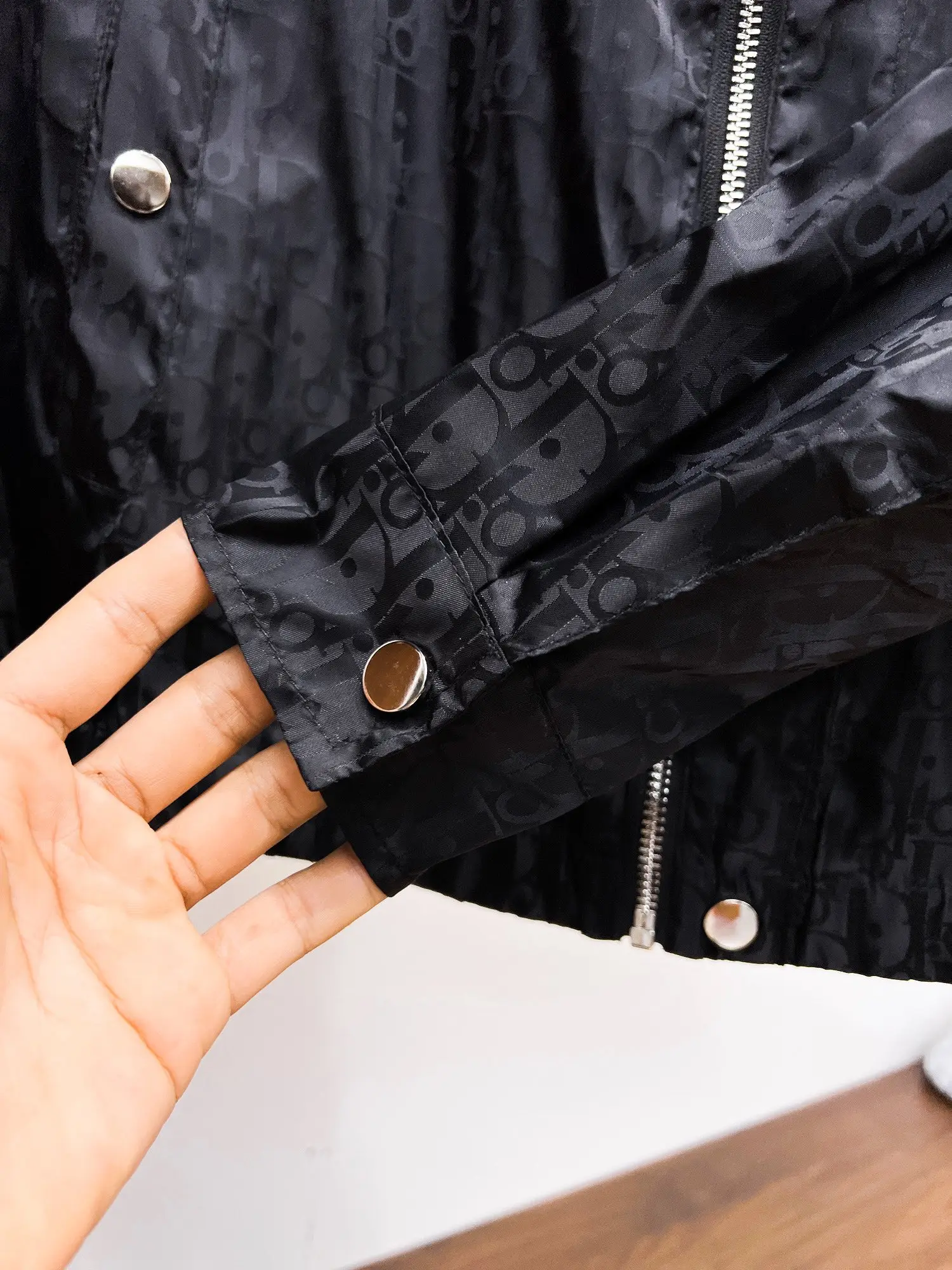 Oblique Jacquard Hooded Windbreaker Jacket D38015121 — view 11