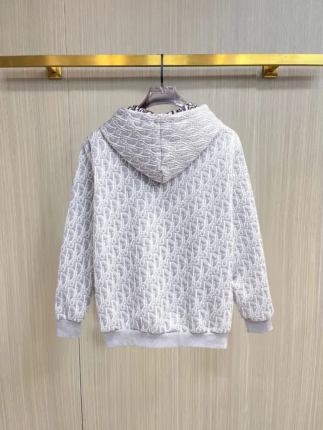 Oblique Jacquard Zip-Up Hoodie D38014751 — view 2