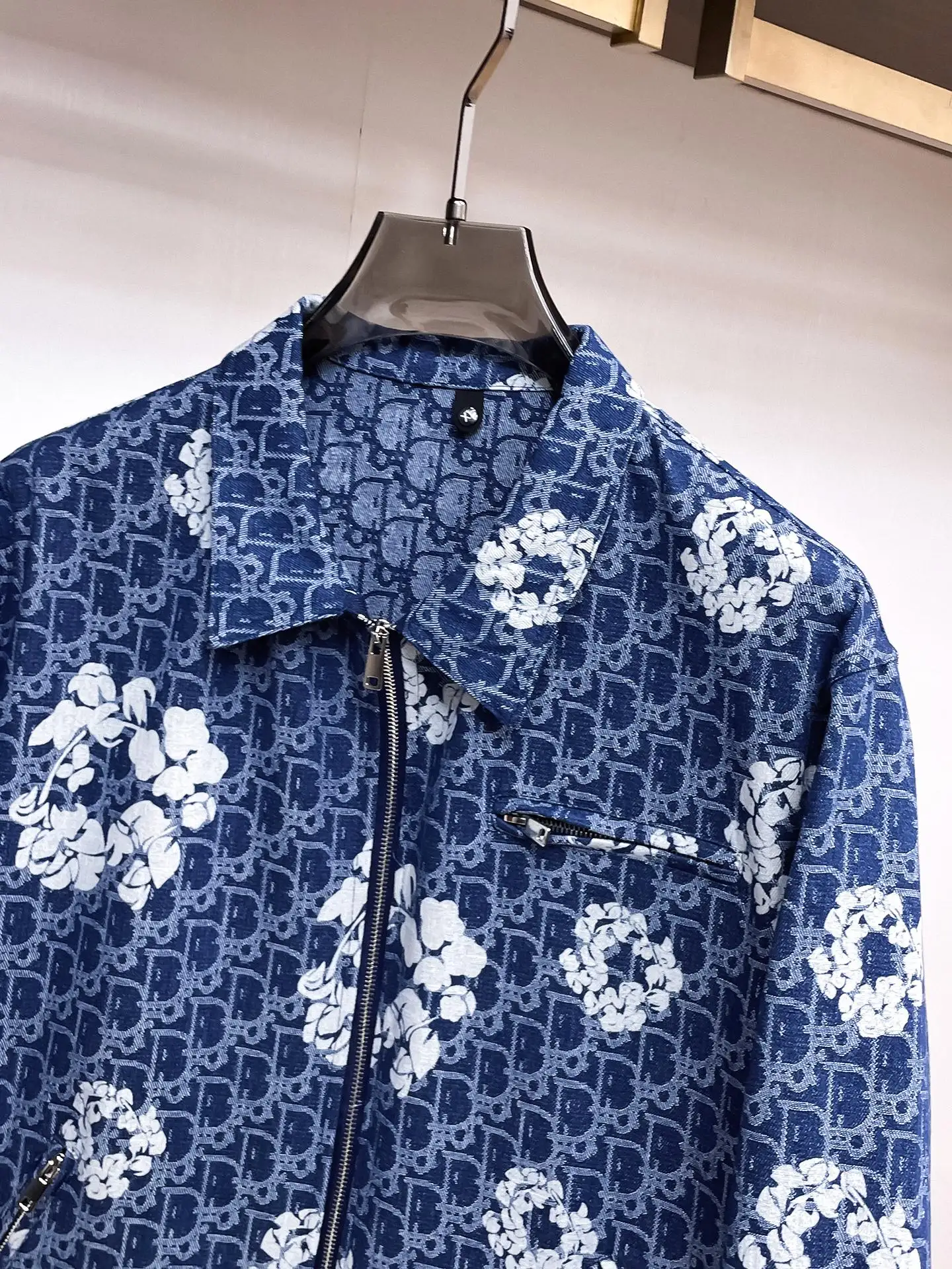 Oblique Monogram and Floral Print Harrington Jacket D38014752 — view 4