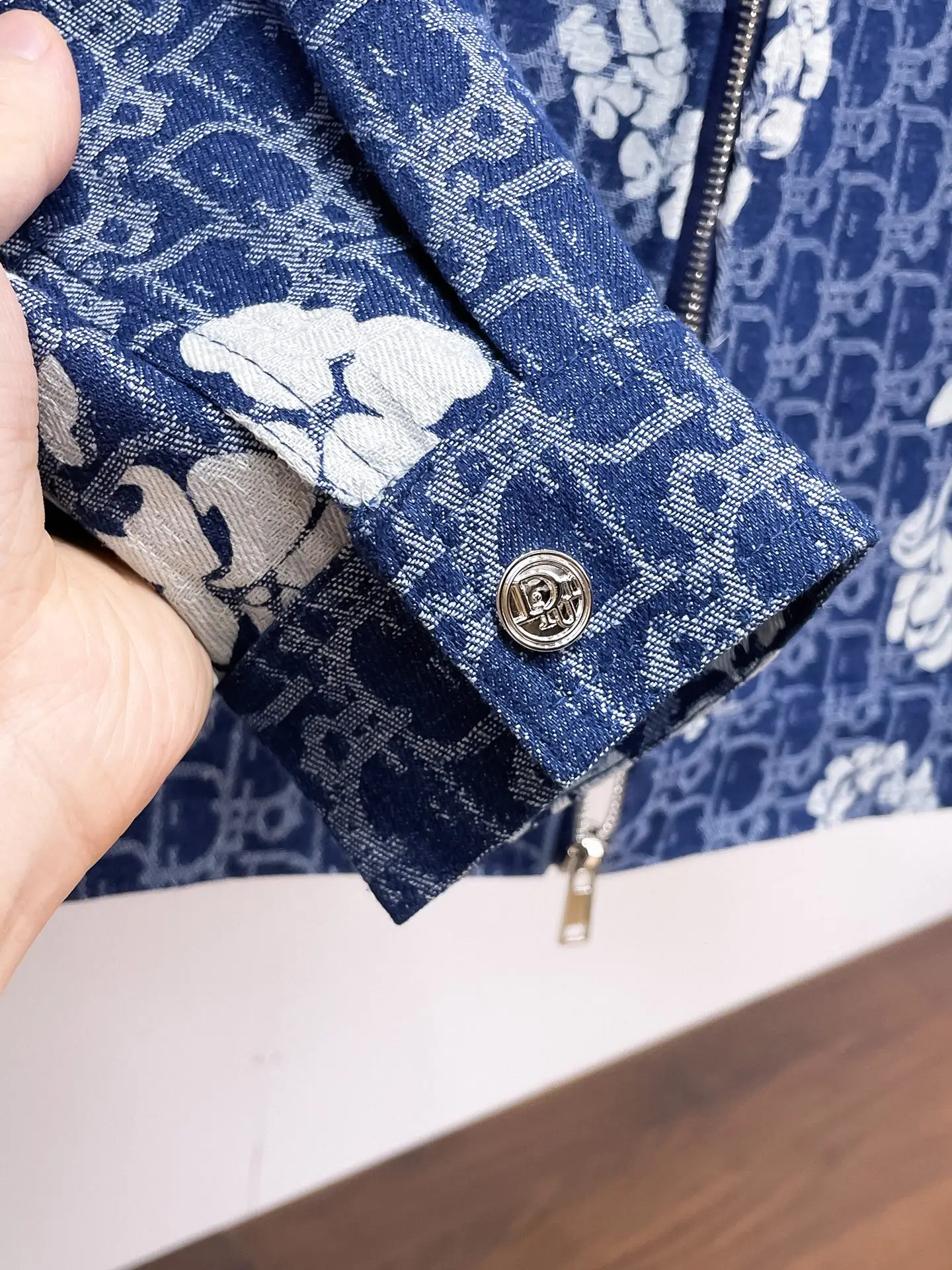 Oblique Monogram and Floral Print Harrington Jacket D38014752 — view 7