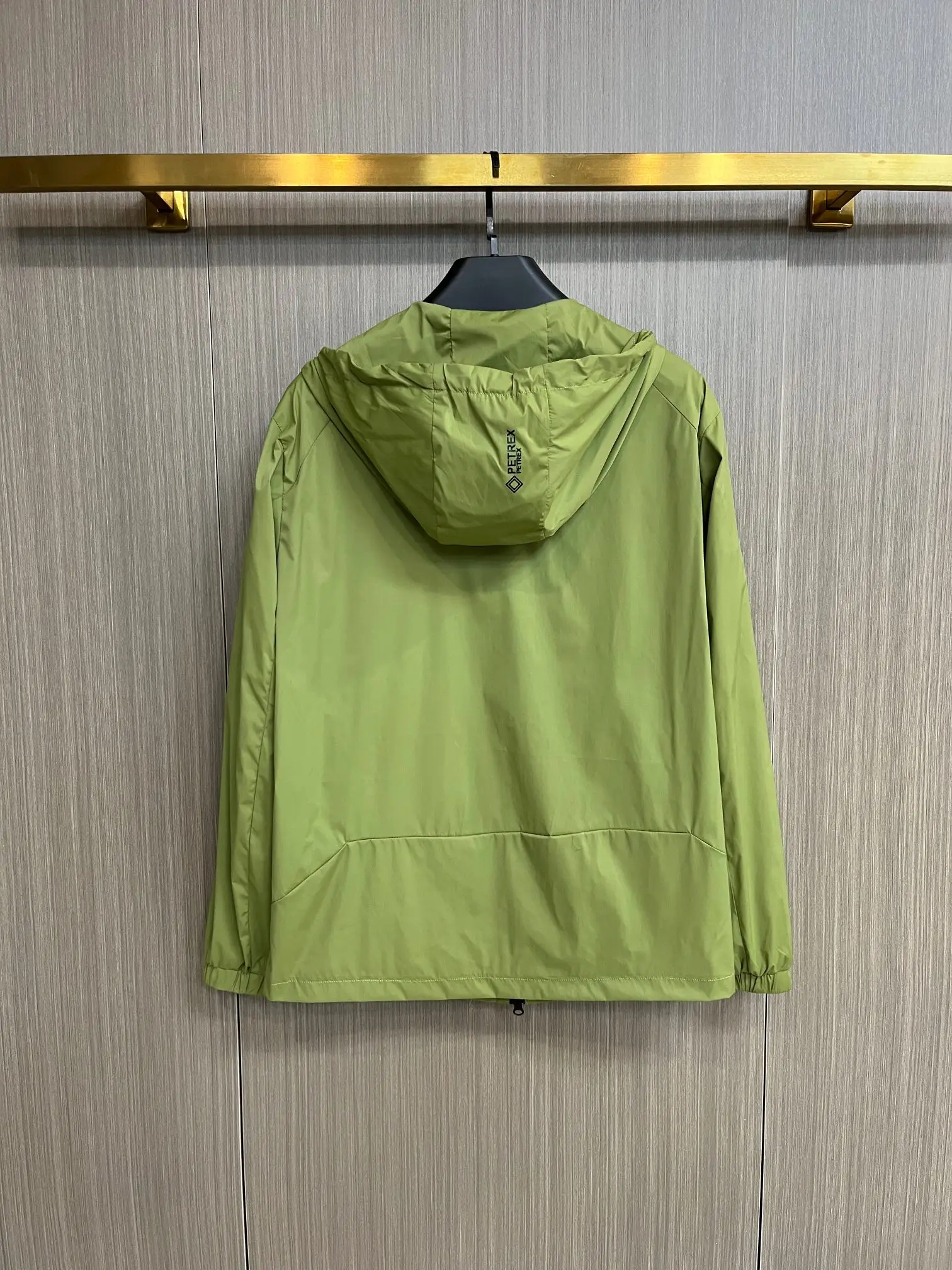 Logo-Print Hooded Windbreaker Jacket D38014718 — view 2