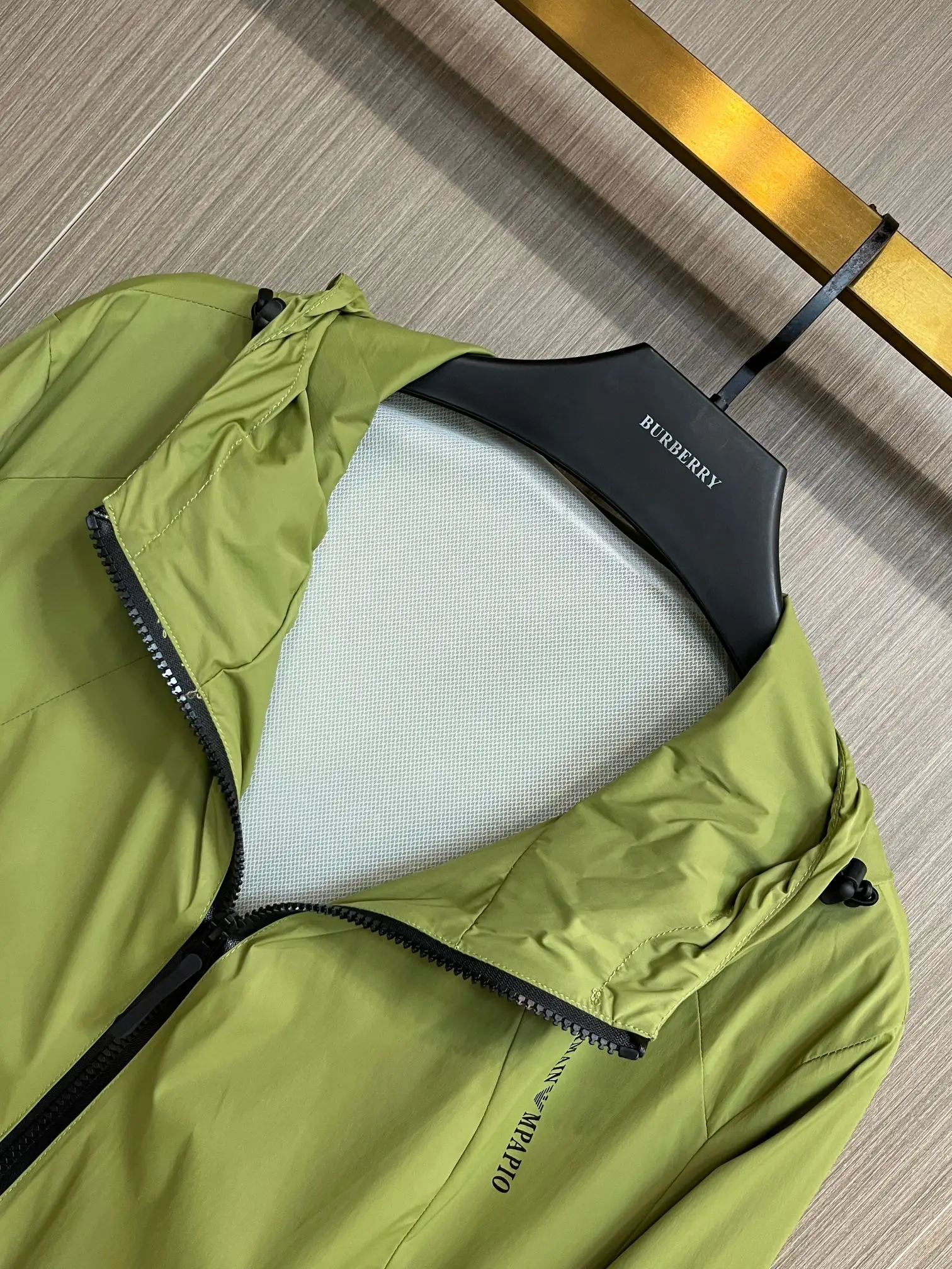 Logo-Print Hooded Windbreaker Jacket D38014718 — view 5