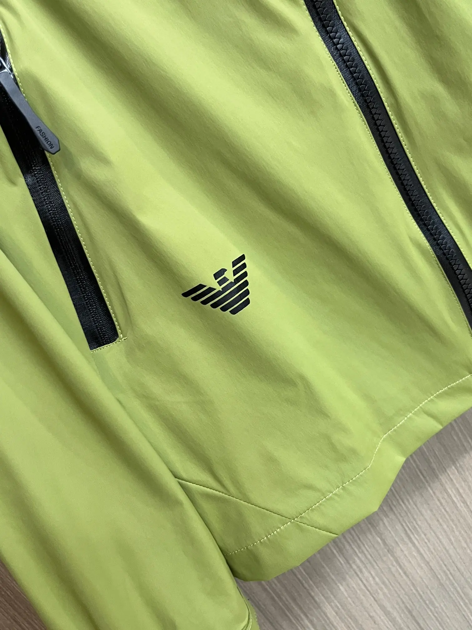Logo-Print Hooded Windbreaker Jacket D38014718 — view 8