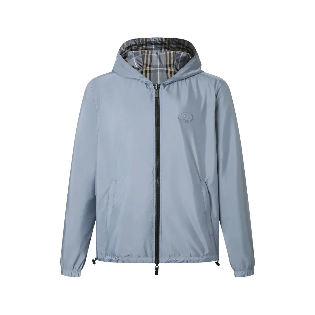 Reversible Check Hooded Jacket D38018776