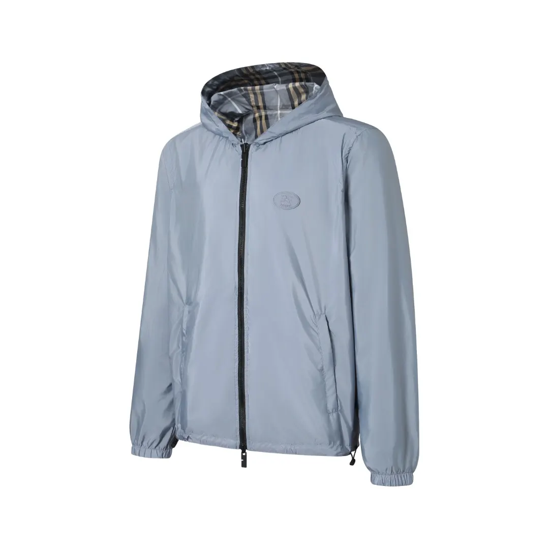 Reversible Check Hooded Jacket D38018776 — view 2