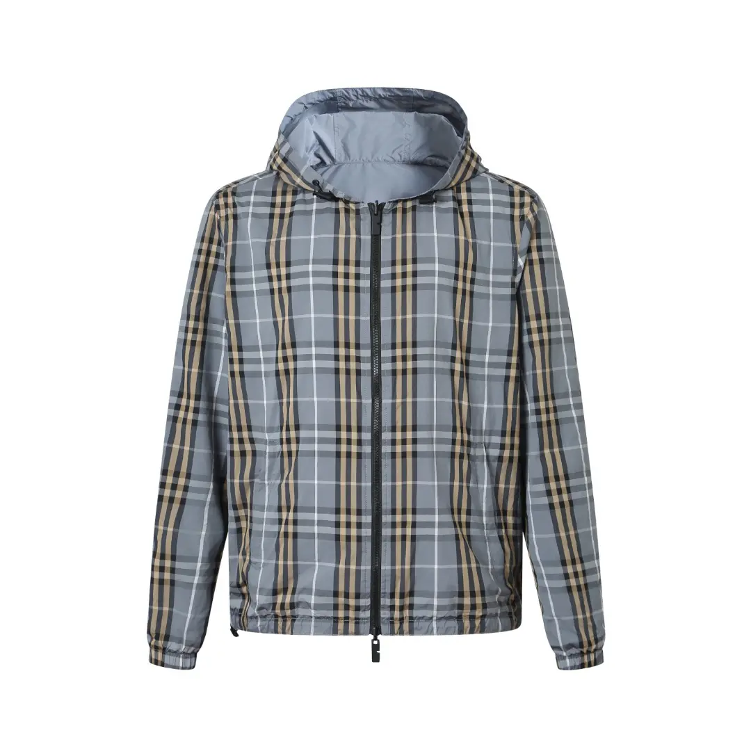 Reversible Check Hooded Jacket D38018777